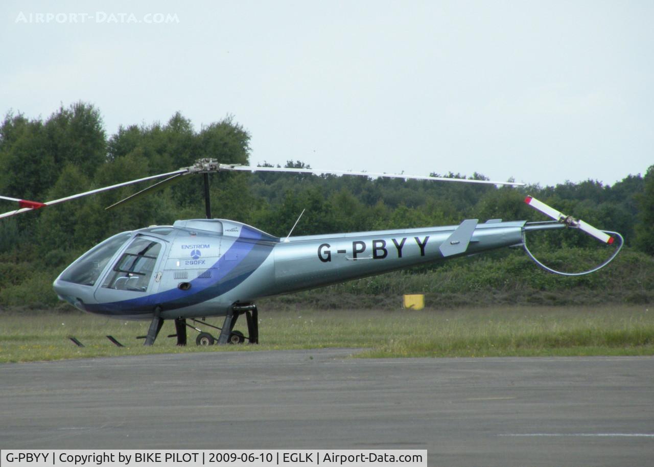 G-PBYY, 1993 Enstrom 280FX Shark C/N 2077, AT REST