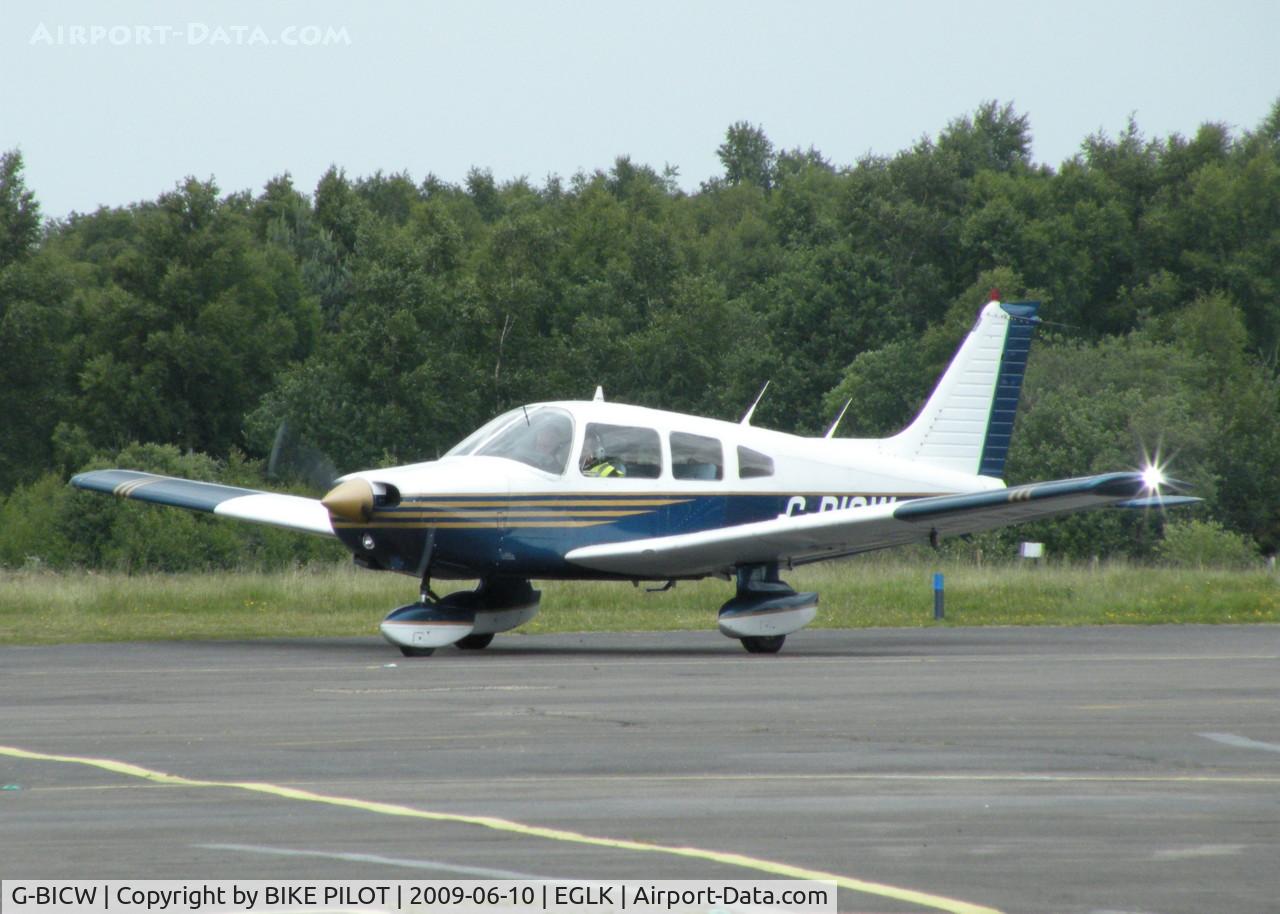 G-BICW, 1979 Piper PA-28-161 Cherokee Warrior II C/N 28-7916309, RUNNING UP