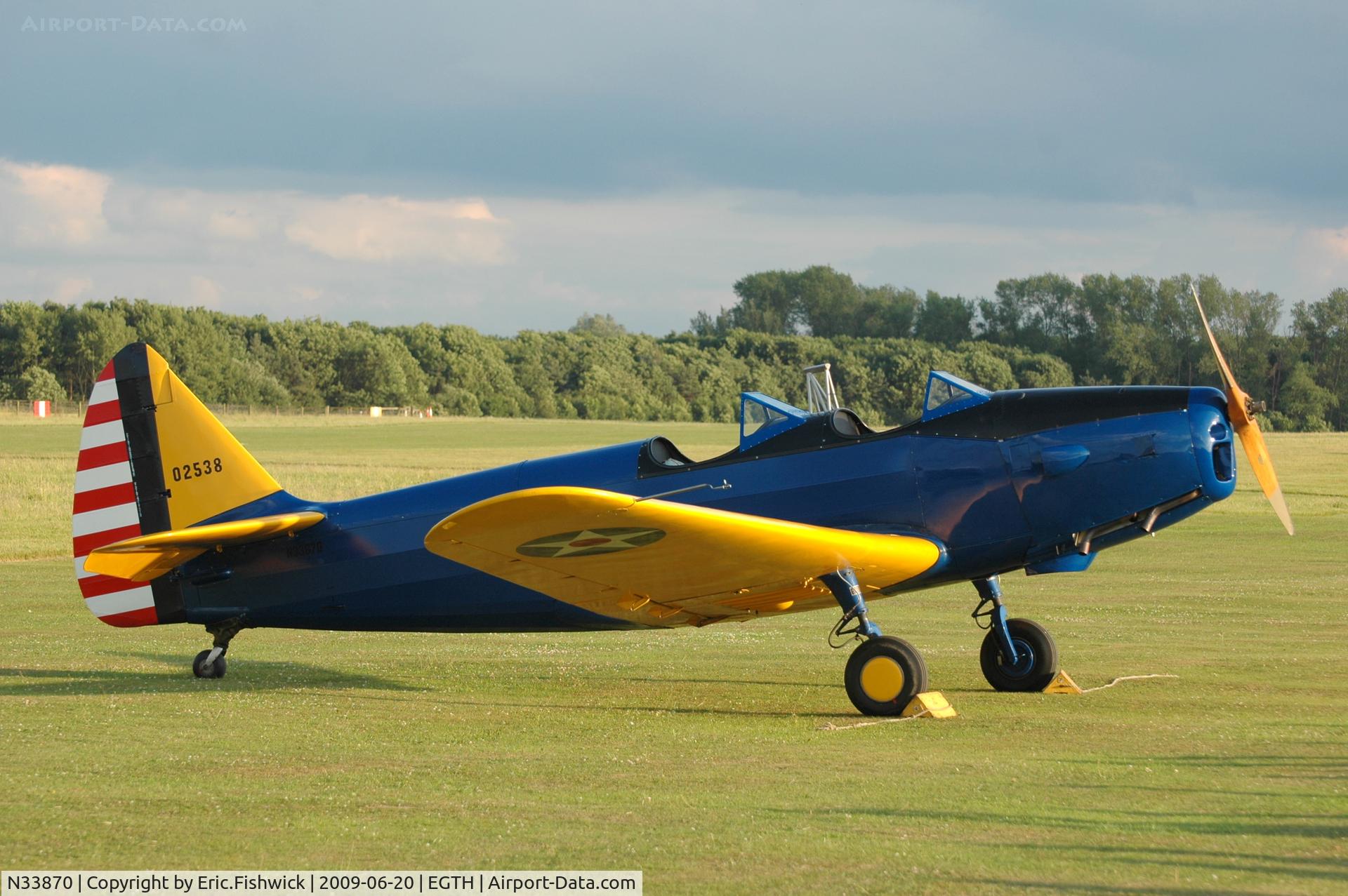 N33870, 1940 Fairchild M-62A C/N T-40-237, 02538 at Shuttleworth Collection Evening Air Display
