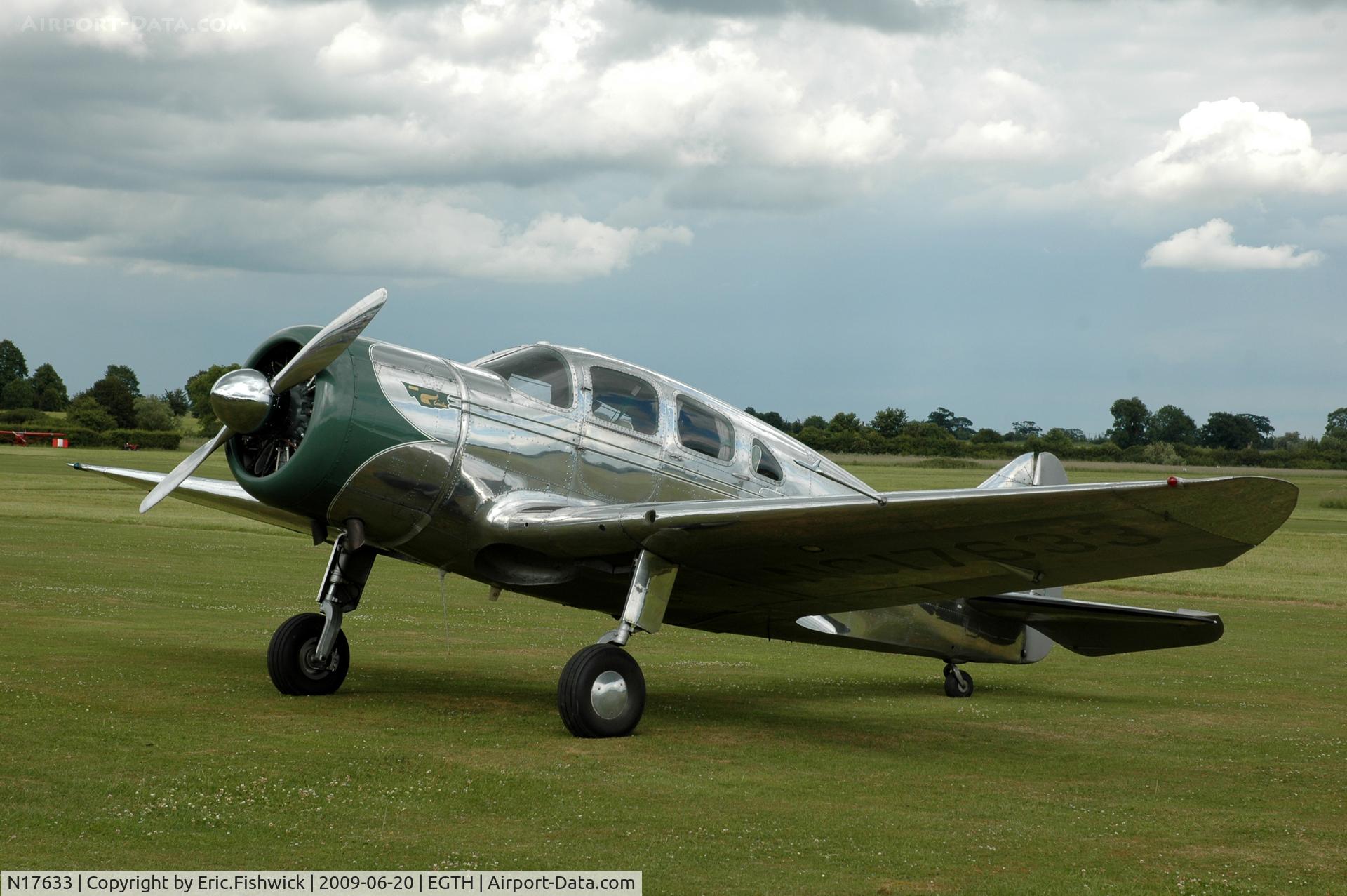 N17633, 1939 Spartan 7W Executive C/N 21, 3. NC17633 at Shuttleworth Collection Evening Air Display