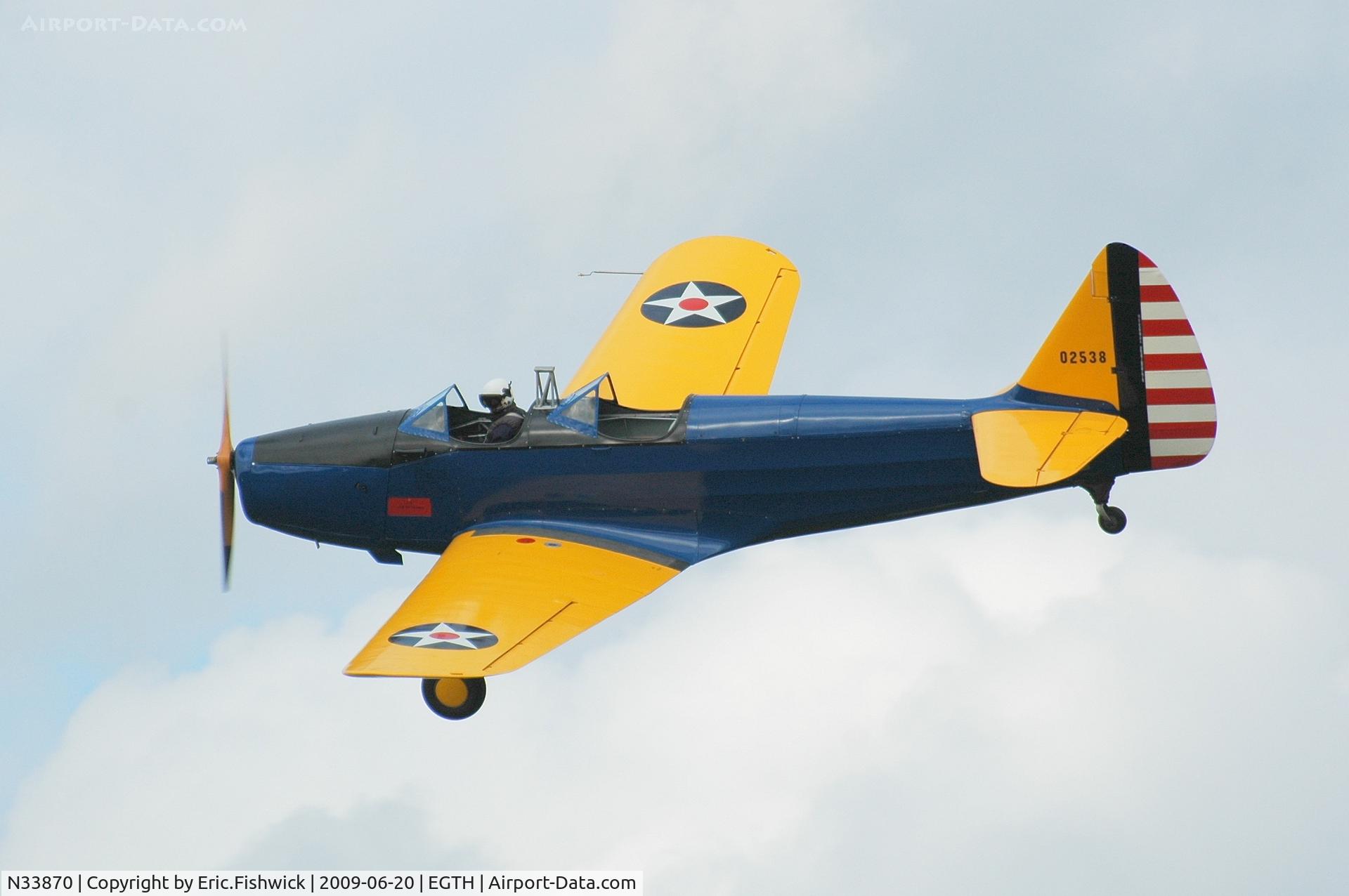 N33870, 1940 Fairchild M-62A C/N T-40-237, 02538 at Shuttleworth Collection Evening Air Display