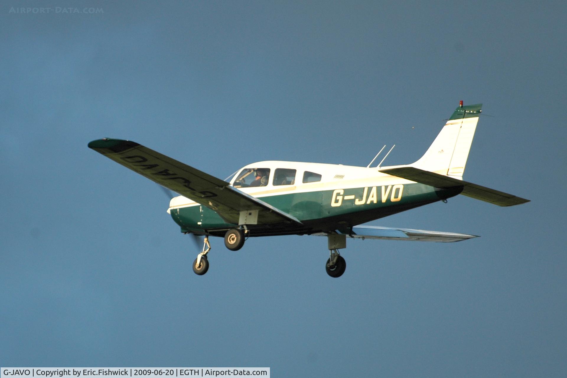 G-JAVO, 1979 Piper PA-28-161 Warrior C/N 28-8016130, G-JAVO departing Shuttleworth Collection Evening Air Display