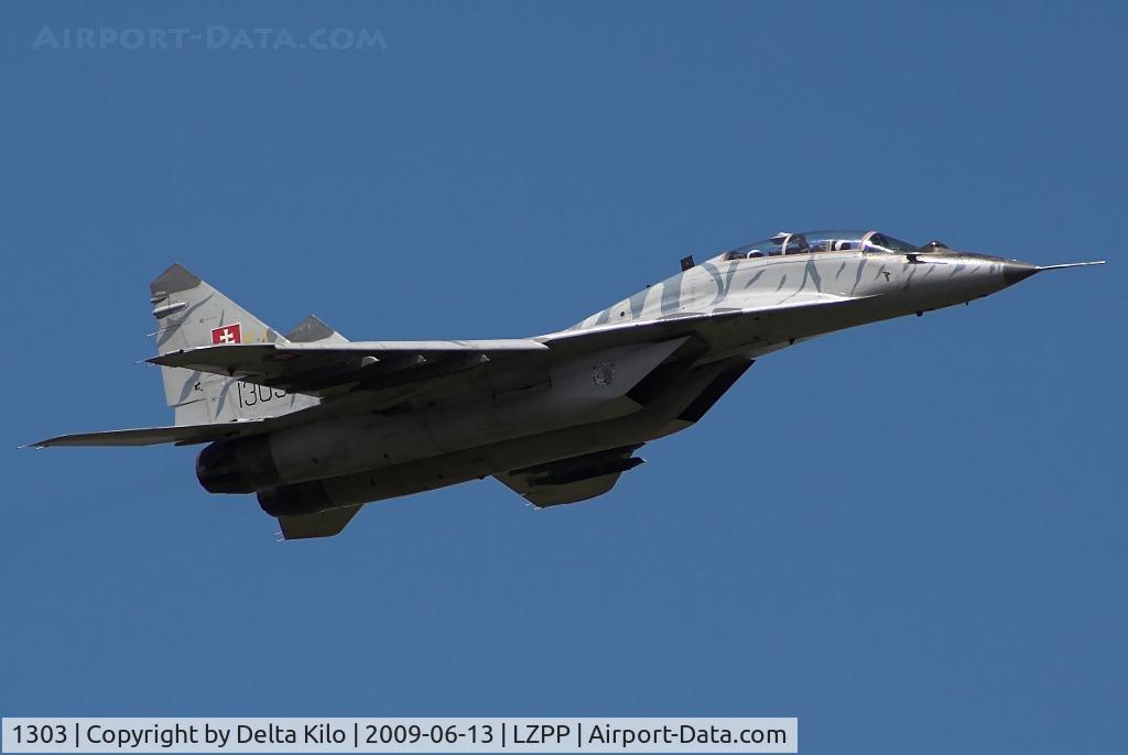1303, Mikoyan-Gurevich MiG-29UB C/N N50903028113, Slovak Air Force