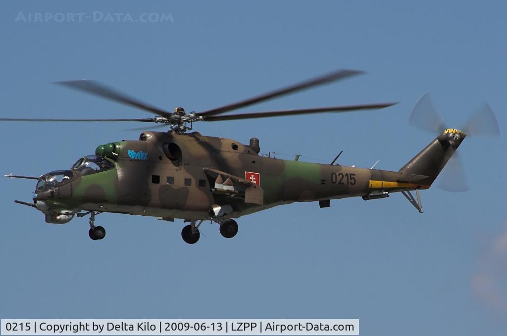 0215, Mil Mi-24D Hind D C/N 340215, Slovak Air Force  Mi-24D    cn 340215