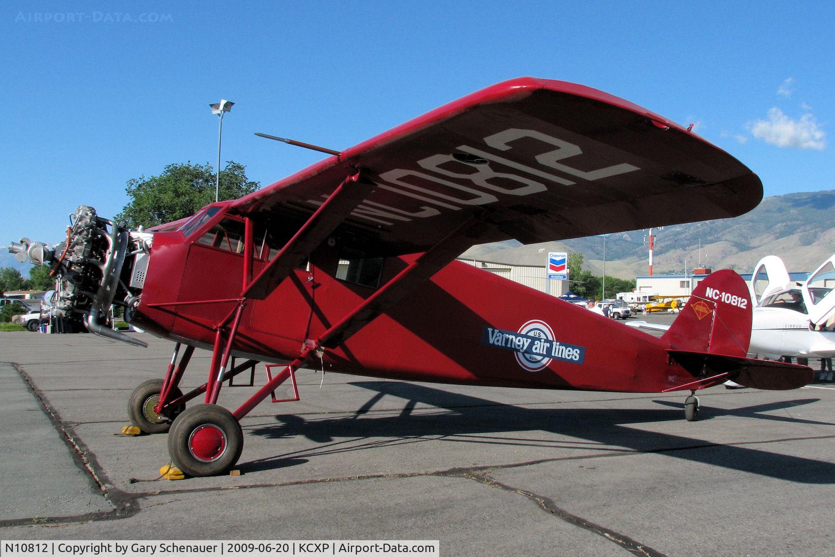 N10812, 1931 Stinson SM-7B C/N M3013, On static display at the KCXP Wings Over Carson event.