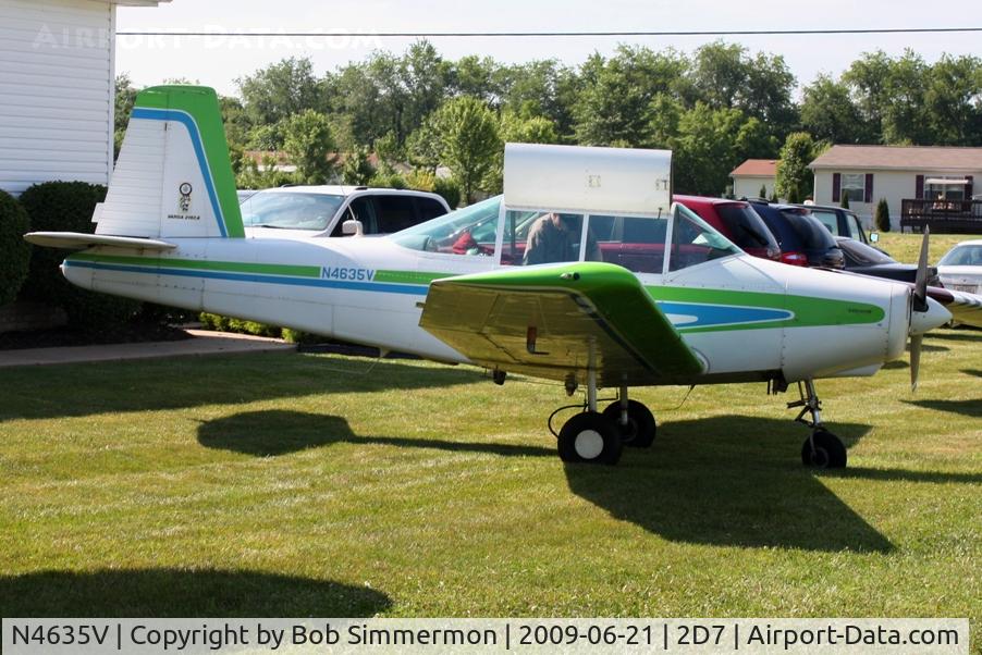 N4635V, 1977 Varga 2150A Kachina C/N VAC-91-78, Father's Day fly-in at Beach City, Ohio