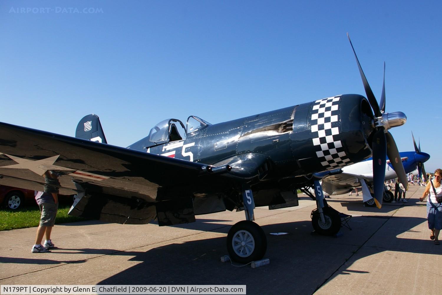 N179PT, 1948 Vought F4U-5 Corsair C/N Not found (Bu122179), Quad Cities Air Show