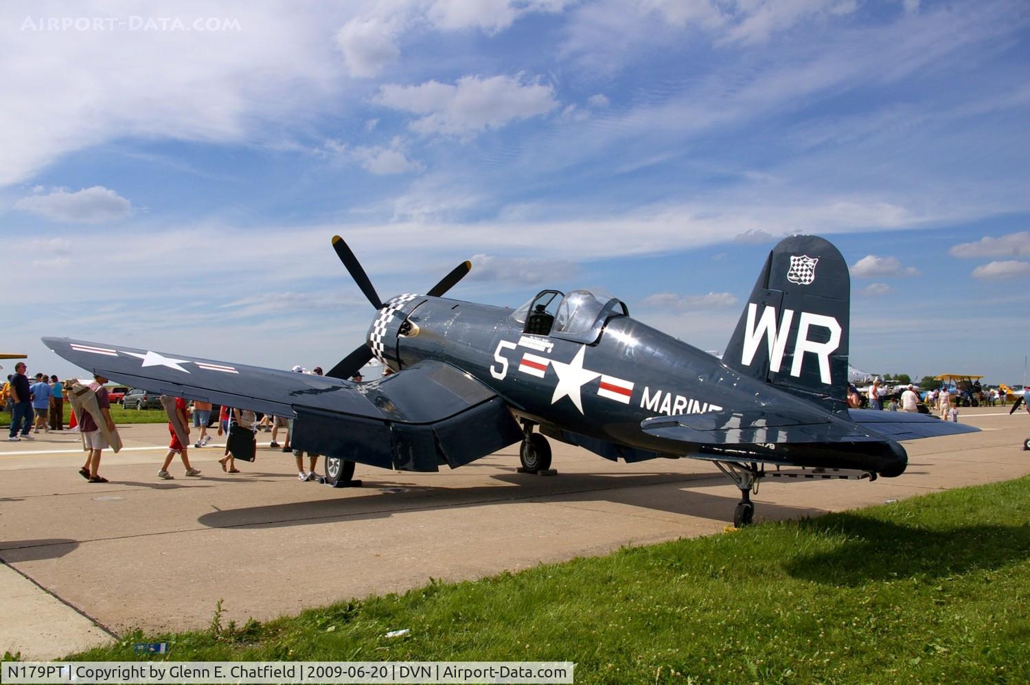 N179PT, 1948 Vought F4U-5 Corsair C/N Not found (Bu122179), Quad Cities Air Show