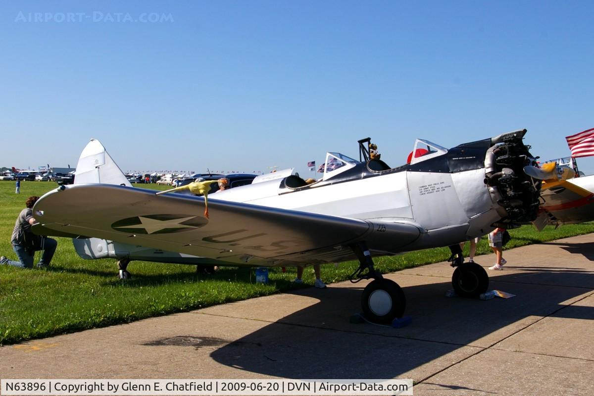 N63896, 1942 Fairchild (Howard) PT-23A Cornell (M-62C) C/N 383HO, Quad Cities Air Show
