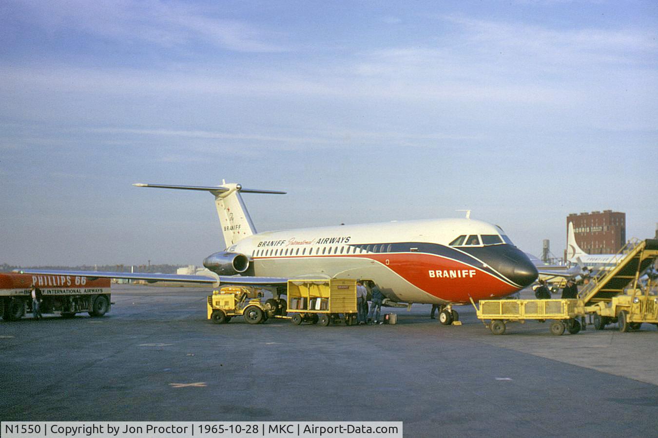 N1550, 1965 BAC 111- 203AE One-Eleven C/N BAC.044, Braniff BAC One-Eleven 203