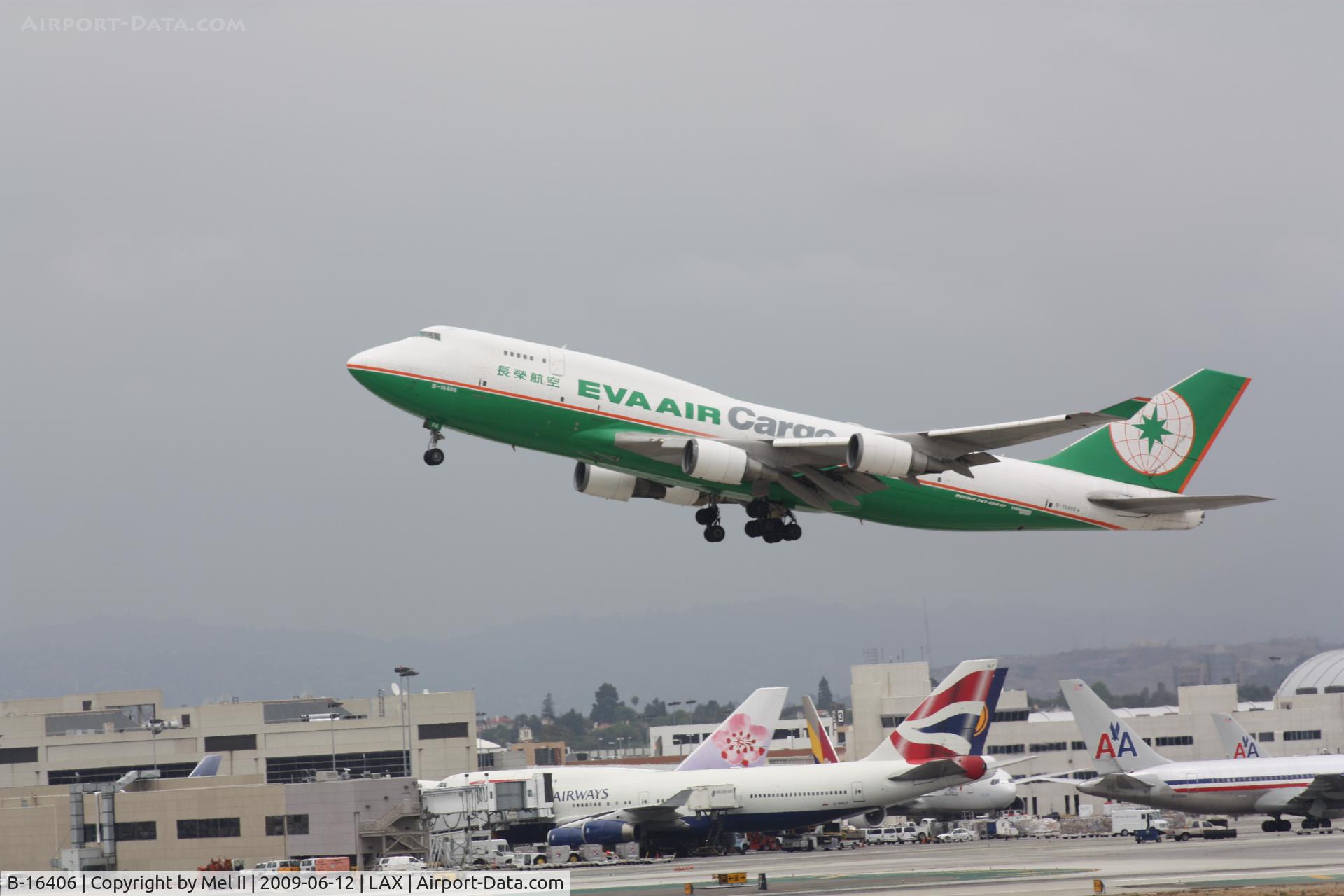 B-16406, 1994 Boeing 747-45EM(BDSF) C/N 27898, JAL61 - LAX-RJAA - Departing RWY 25R