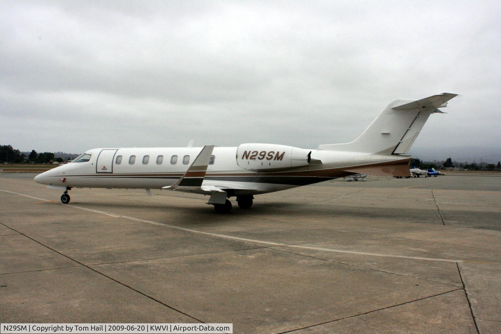 N29SM, 2002 Learjet 45 C/N 214, N29SM at Watsonville KWVI, June 2009