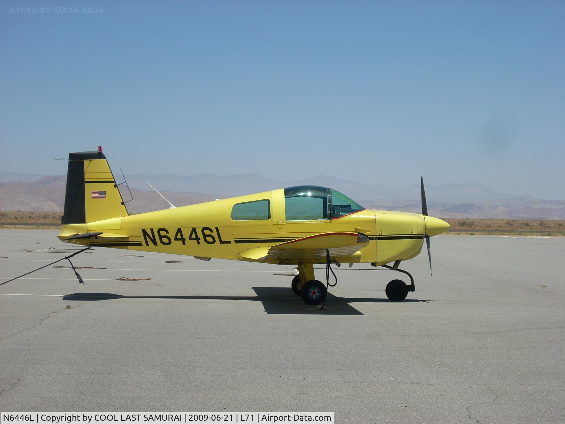 N6446L, 1972 American Aviation AA-1A Trainer C/N AA1A-0446, 46L at Transient Parking, Cal City