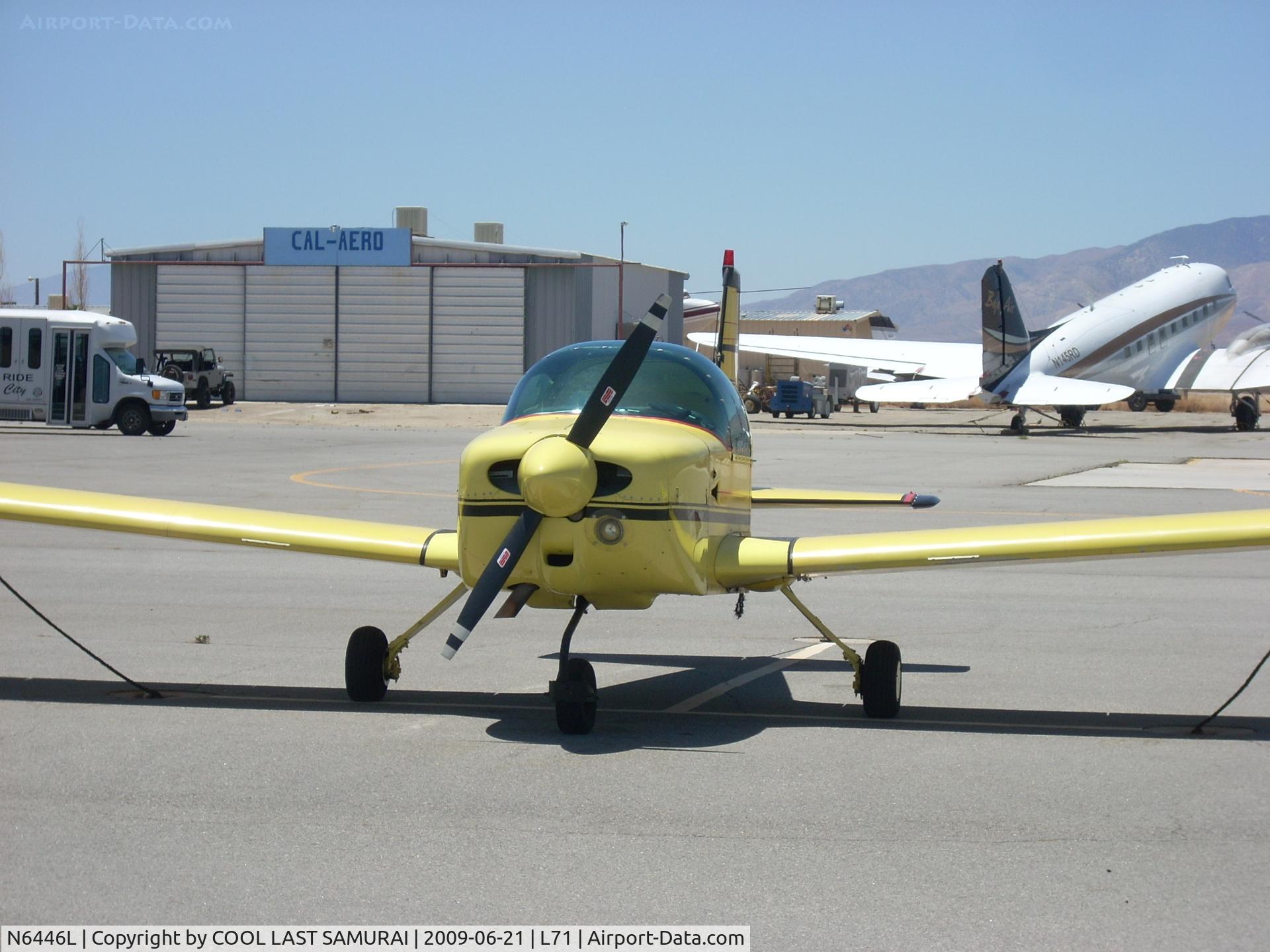 N6446L, 1972 American Aviation AA-1A Trainer C/N AA1A-0446, Transient Parking, California City