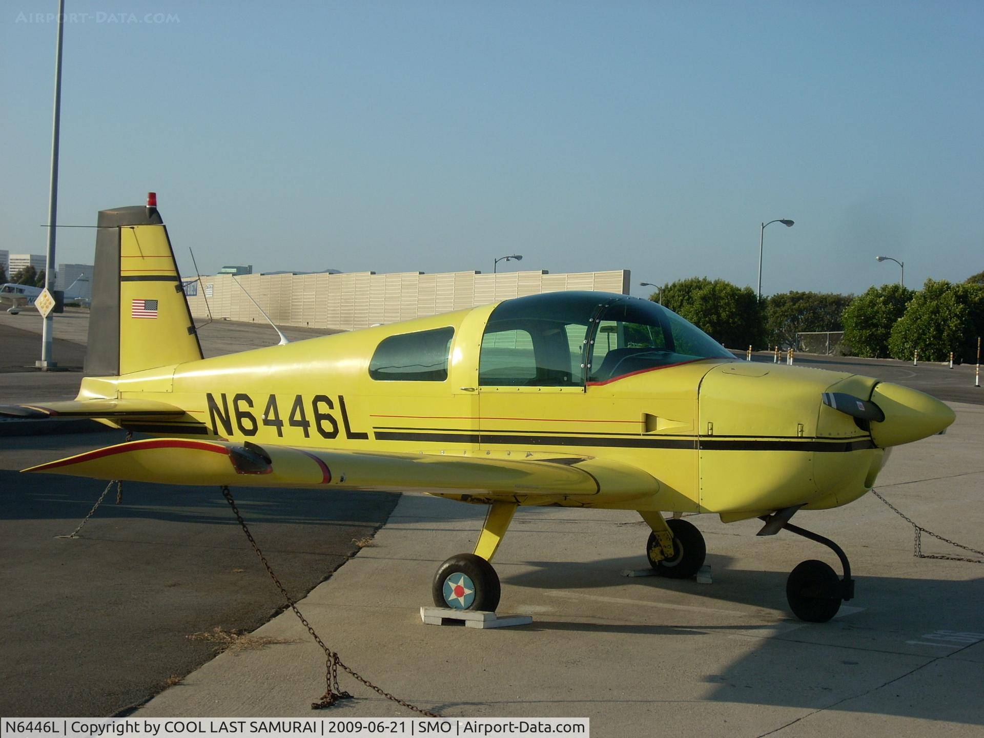 N6446L, 1972 American Aviation AA-1A Trainer C/N AA1A-0446, 46L at Santa Monica Airport Parking