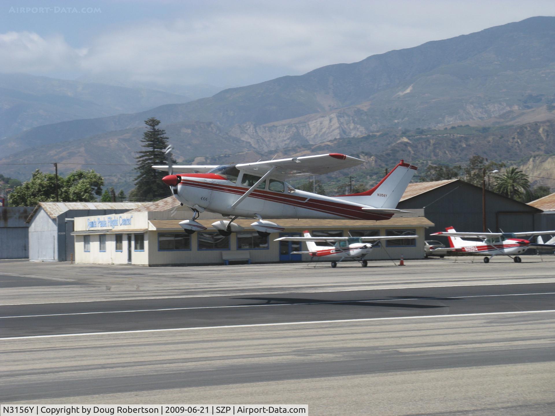 N3156Y, 1962 Cessna 182E Skylane C/N 18254156, 1962 Cessna 182E SKYLANE, Continental O-470-S 230 Hp, takeoff climb Rwy 22