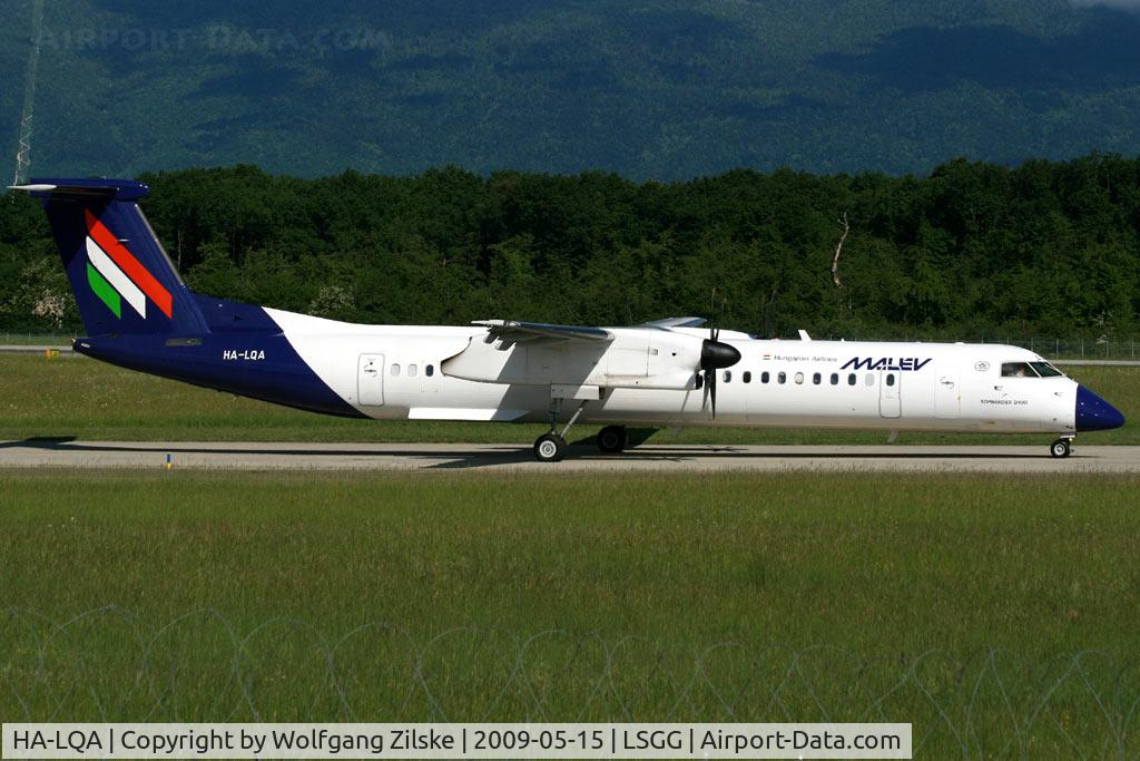 HA-LQA, 2001 De Havilland Canada DHC-8-402Q Dash 8 C/N 4062, visitor
