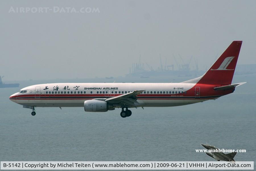 B-5142, 2006 Boeing 737-8Q8 C/N 30700, Shanghai Airlines