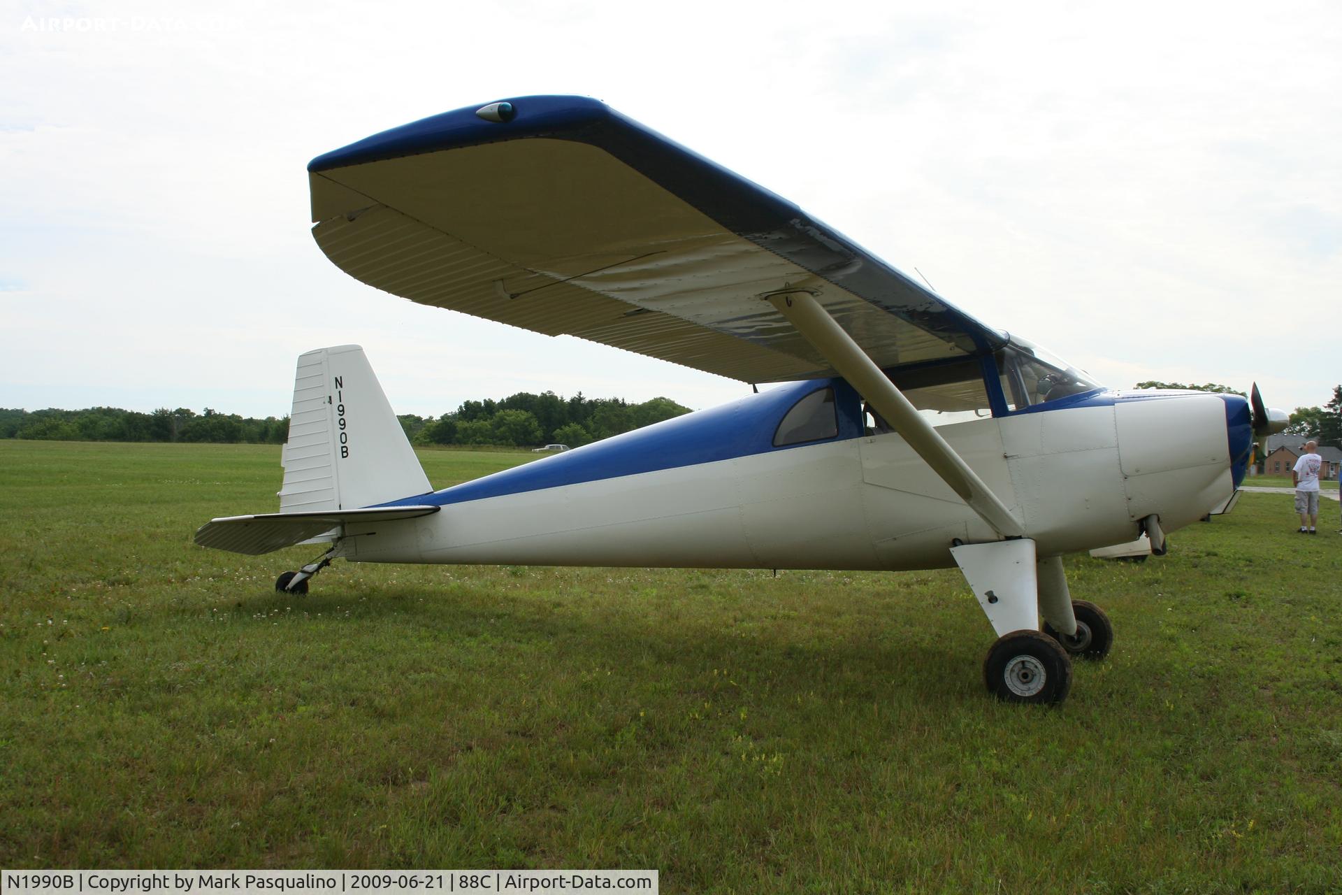 N1990B, 1948 Luscombe 8E Silvaire C/N 6417, Luscombe 8E