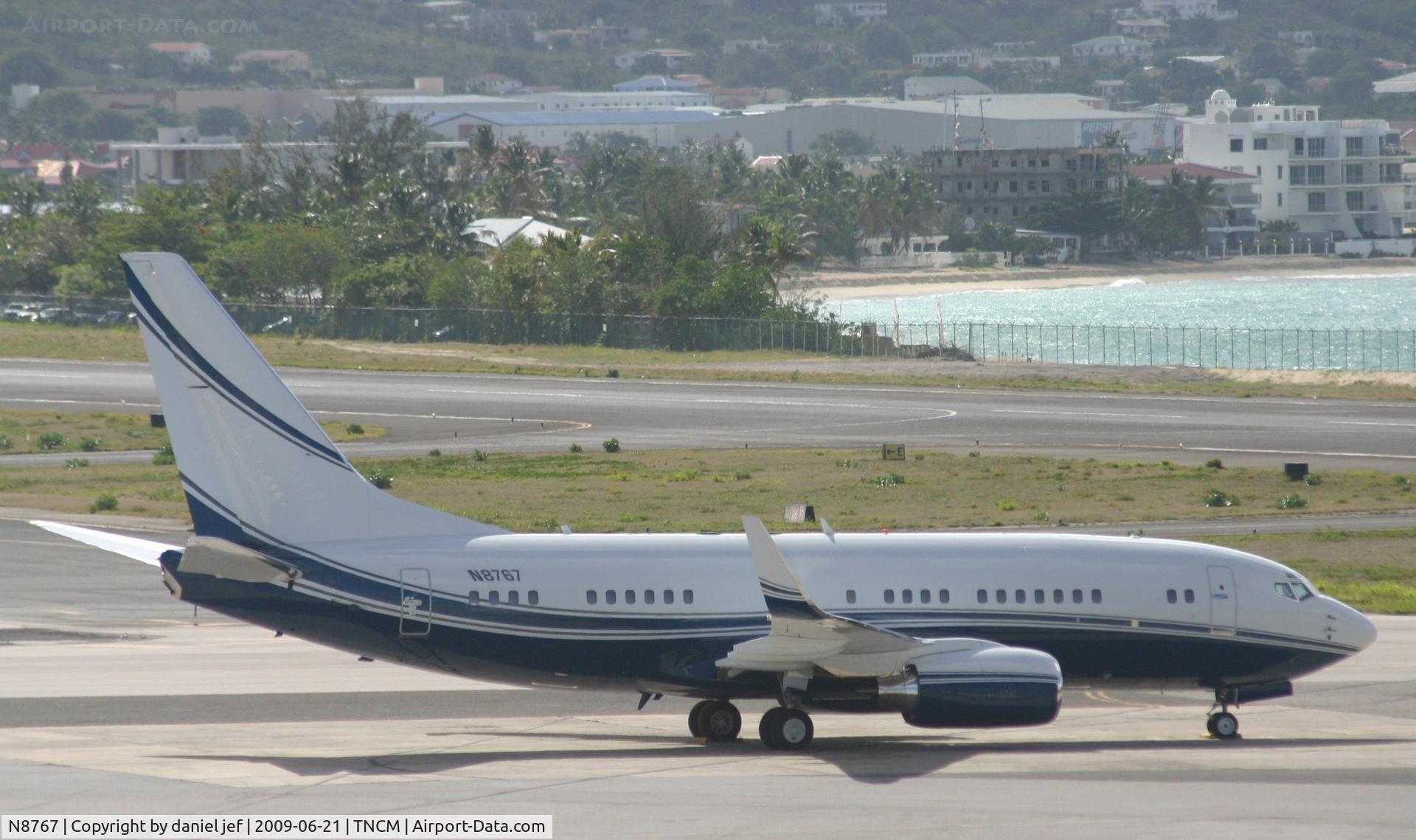 N8767, 2002 Boeing 737-7EG C/N 32807, park at the  tncm ramp