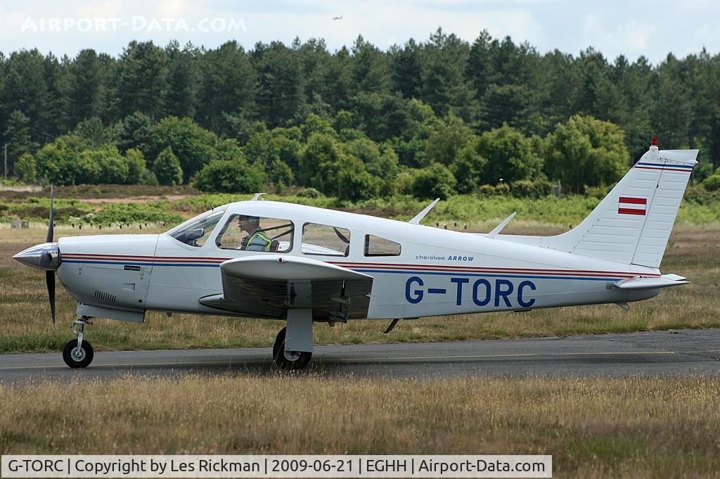 G-TORC, 1974 Piper PA-28R-200 Cherokee Arrow C/N 28R-7535036, Private Cherokee at Bournemouth