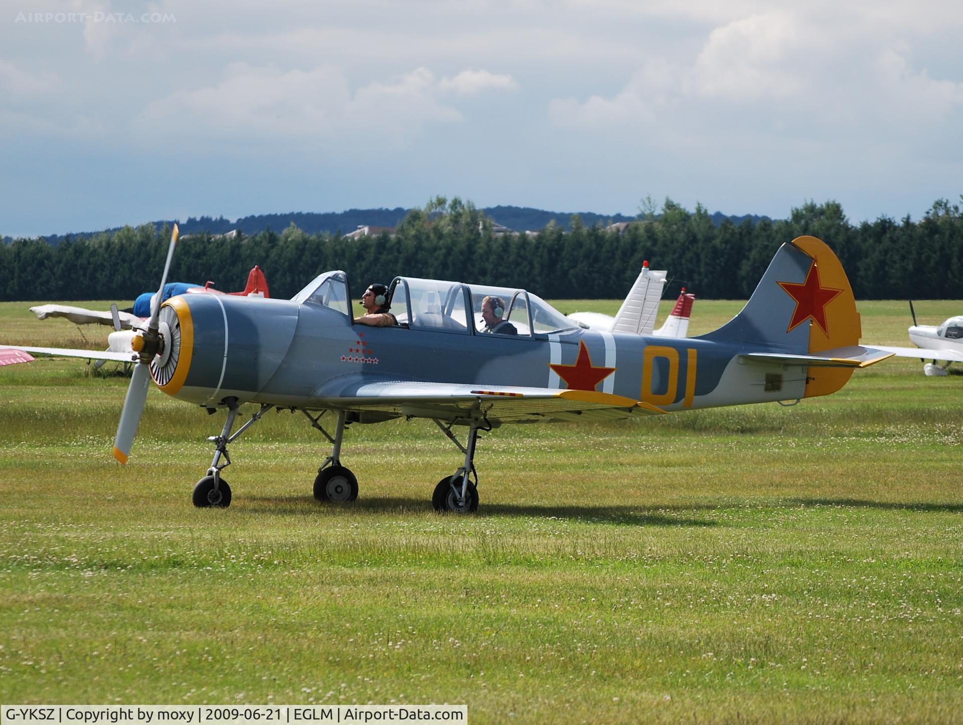 G-YKSZ, 1993 Yakovlev (Aerostar) Yak-52 C/N 9311709, YAK-52 at White Waltham