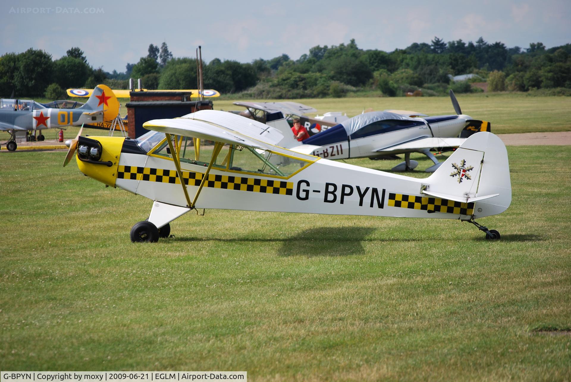 G-BPYN, 1943 Piper L-4H Grasshopper (J3C-65D) C/N 11422, PIPER J3C-65 at White Waltham
