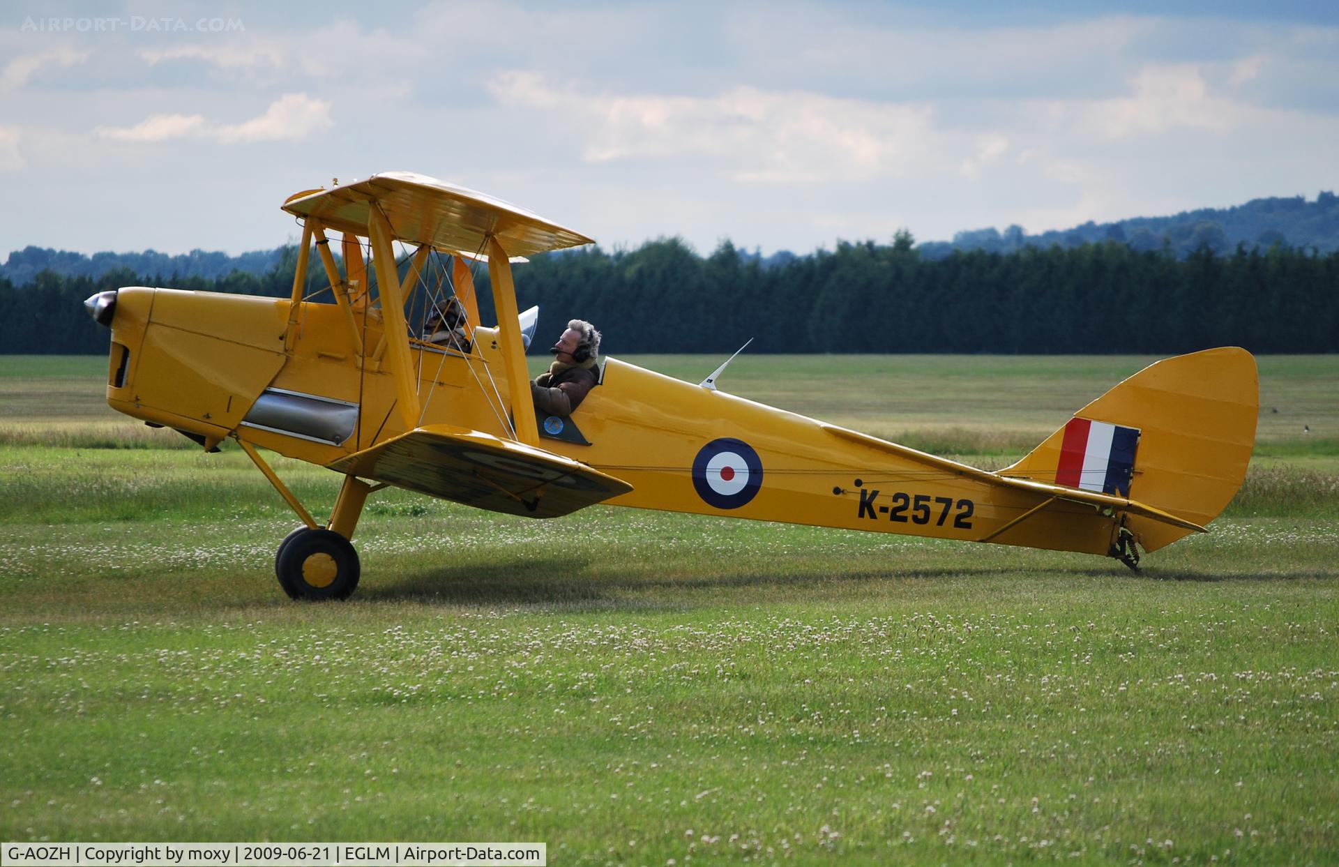 G-AOZH, 1944 De Havilland DH-82A Tiger Moth II C/N 86449, Tiger Moth (G-AOZH) at White Waltham