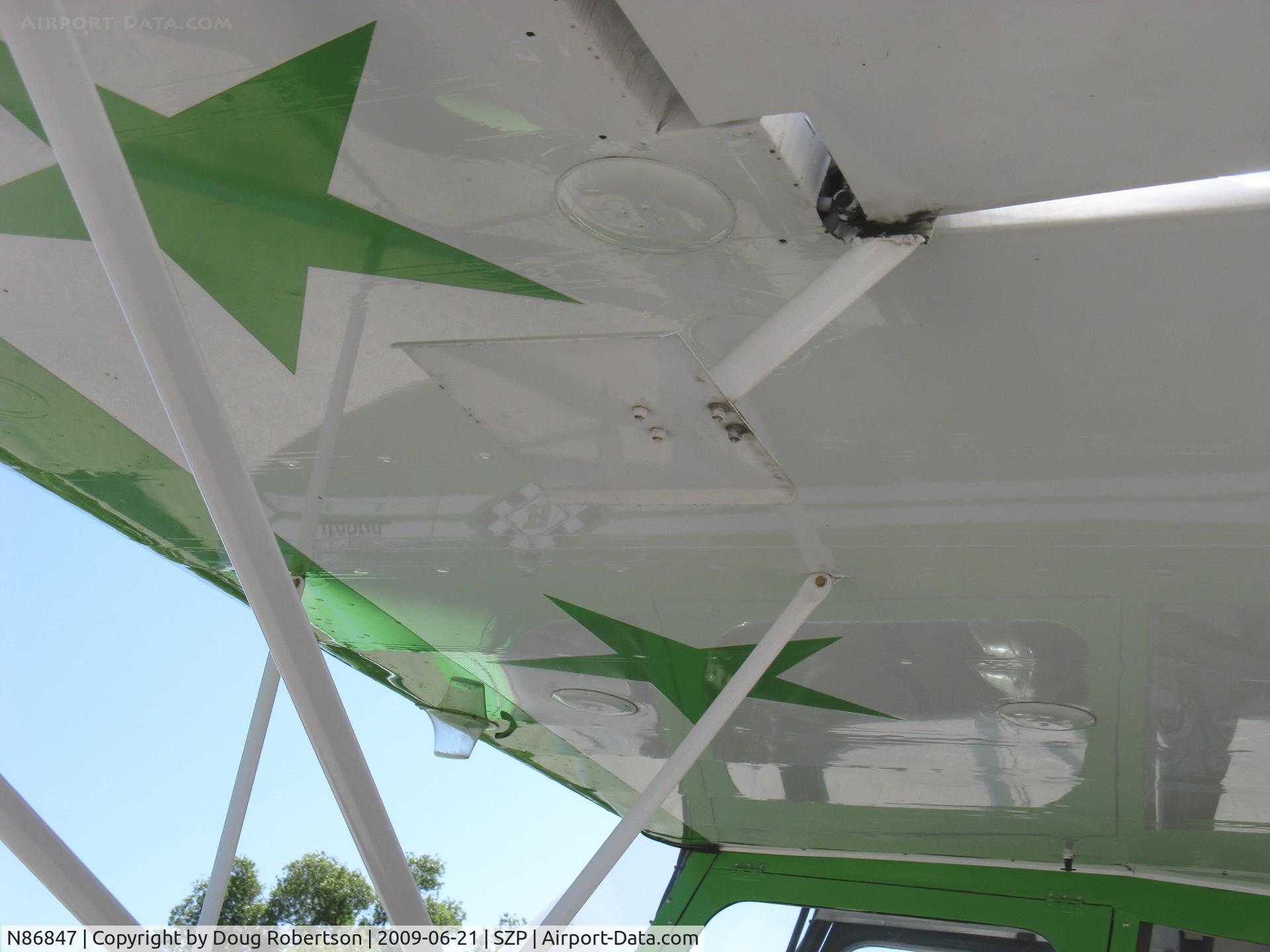 N86847, 1974 Bellanca 7KCAB Citabria C/N 432-74, 1974 Bellanca 7KCAB CITABRIA, Lycoming IO-320-E2A 150 Hp, spade mounted to inboard end of aileron (early version)