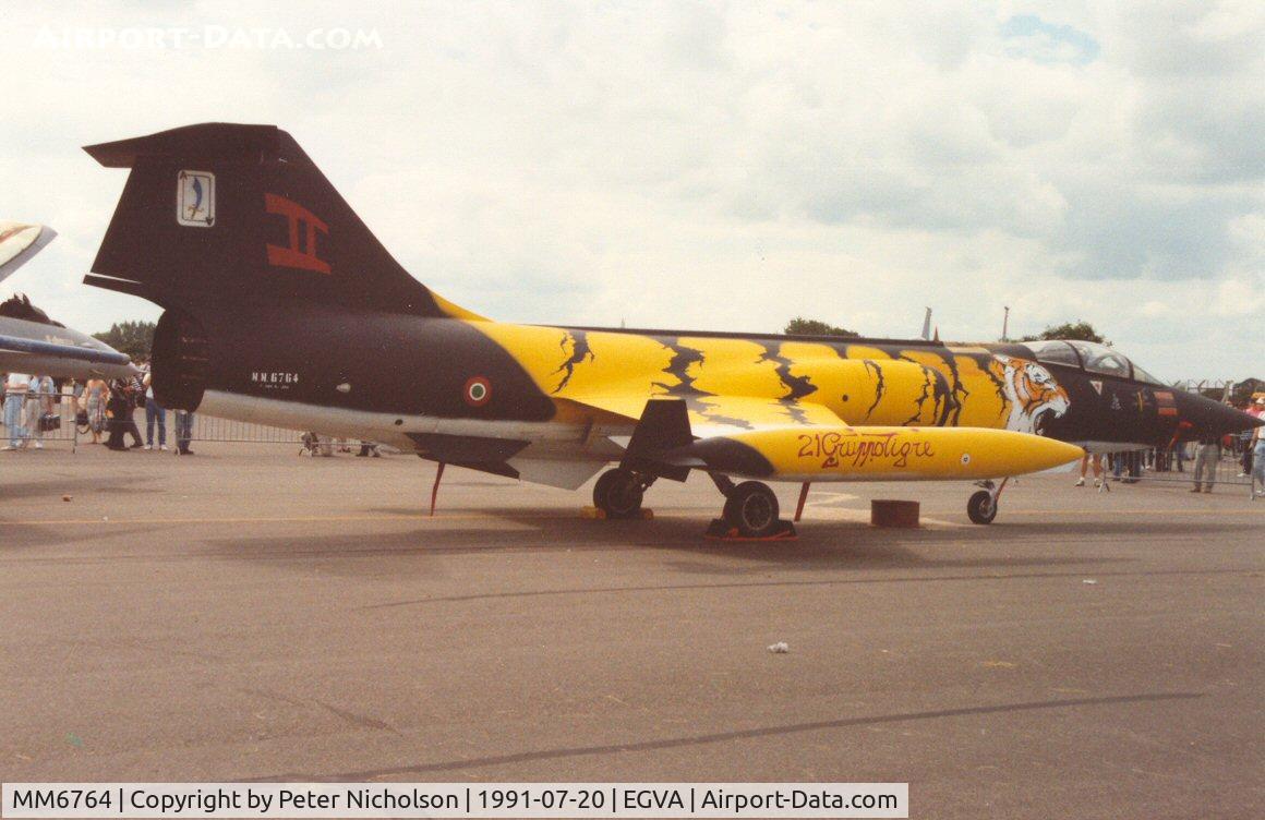 MM6764, Lockheed F-104S-ASA Starfighter C/N 683-6764, F-104S-ASA Starfighter of 53 Stormo at the Tiger Meet of the 1991 Intnl Air Tattoo at RAF Fairford.