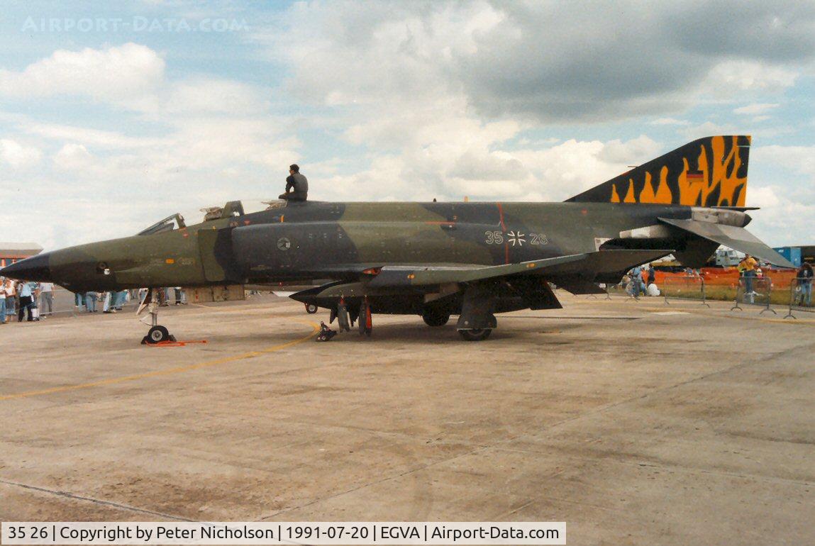 35 26, 1969 McDonnell Douglas RF-4E Phantom II C/N 4066, RF-4E Phantom of AKG-52 at the Tiger Meet of the 1991 Intnl Air Tattoo at RAF Fairford.
