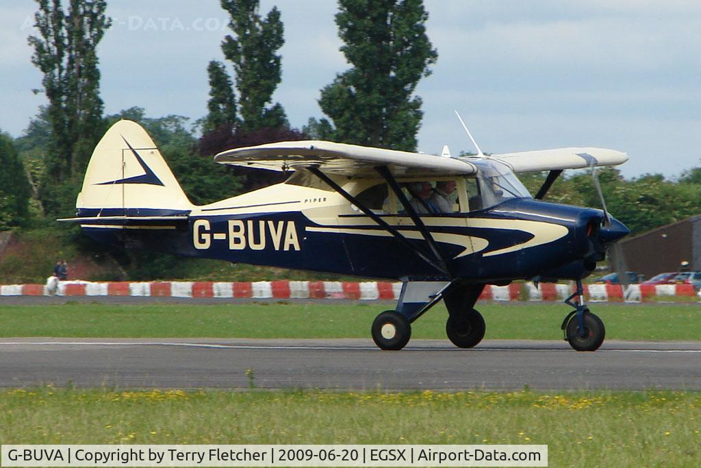 G-BUVA, 1959 Piper PA-22-135 Tri-Pacer C/N 22-1301, at North Weald on 2009 Air Britain Fly-in Day 1
