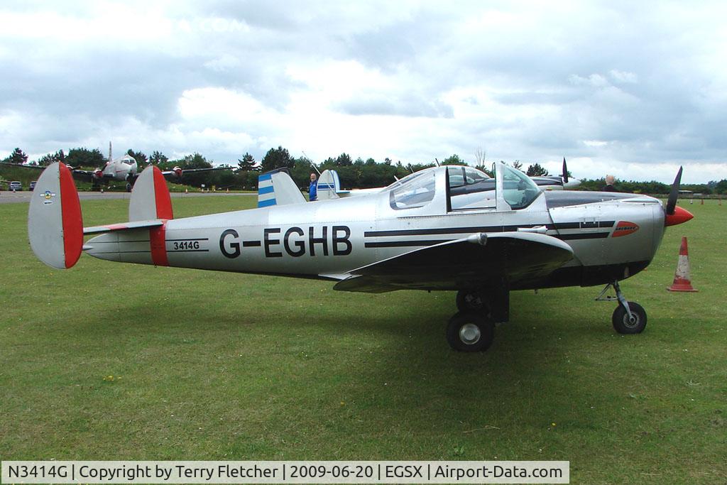 N3414G, 1946 Erco 415C Ercoupe C/N 1876, Ercoupe 415C wears both G-EGHB and N3414G