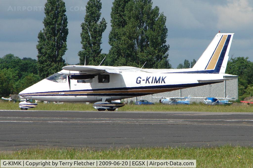 G-KIMK, 1975 Partenavia P-68B C/N 27, Resident P68B at North Weald on 2009 Air Britain Fly-in Day 1