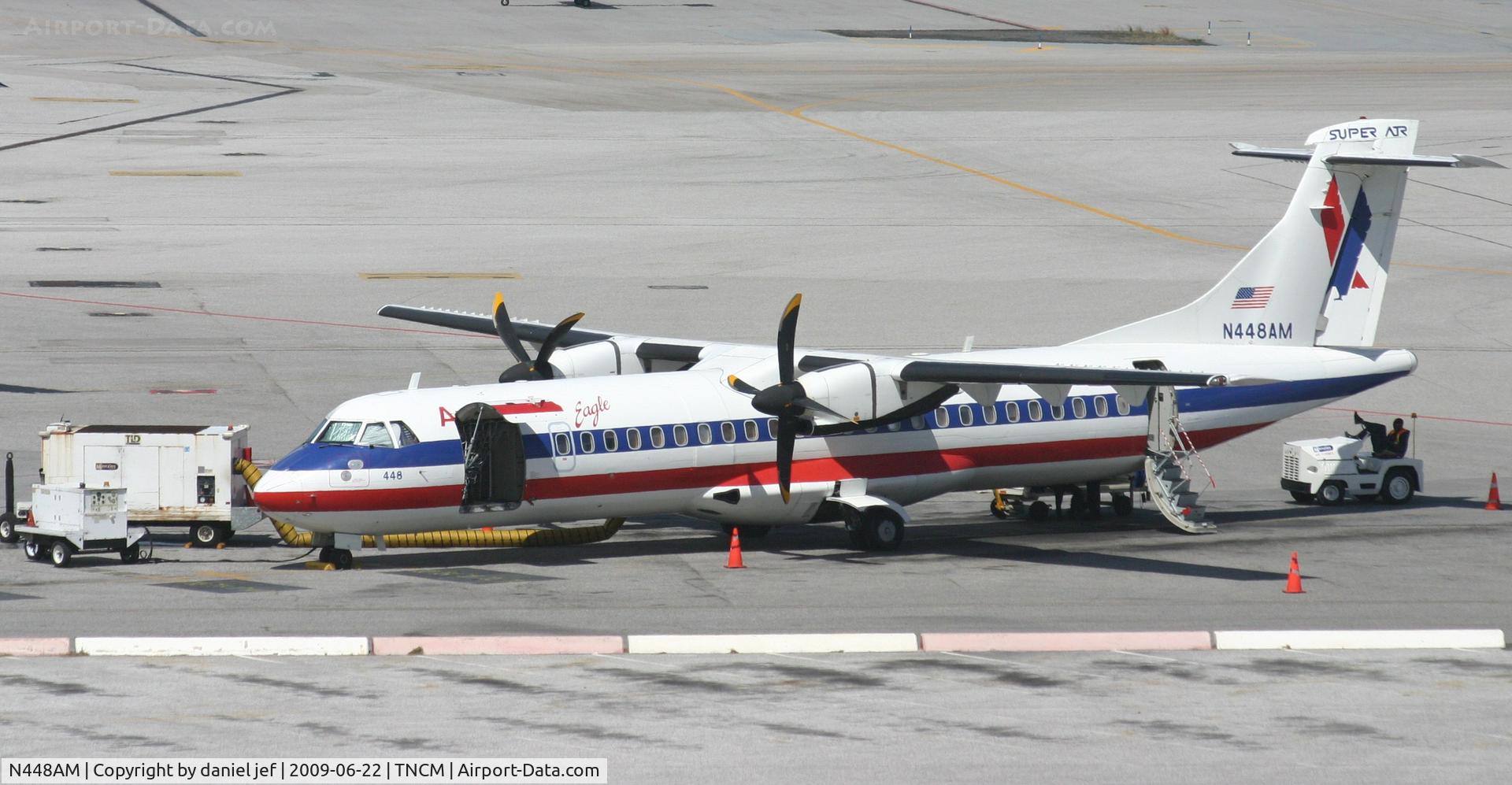 N448AM, 1995 ATR 72-212 C/N 448, park at the  tncm ramp