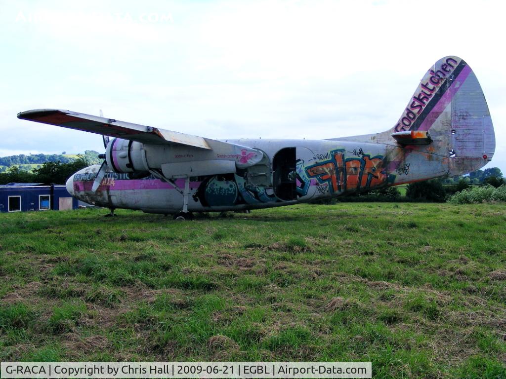 G-RACA, 1952 Percival P-57 Sea Prince T1 C/N P57/49, abandonded and slowly rotting away at the entrance to Long Marston airfield