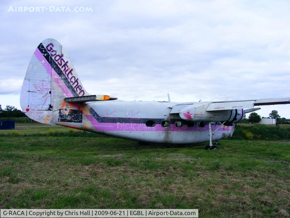 G-RACA, 1952 Percival P-57 Sea Prince T1 C/N P57/49, abandonded and slowly rotting away at the entrance to Long Marston airfield