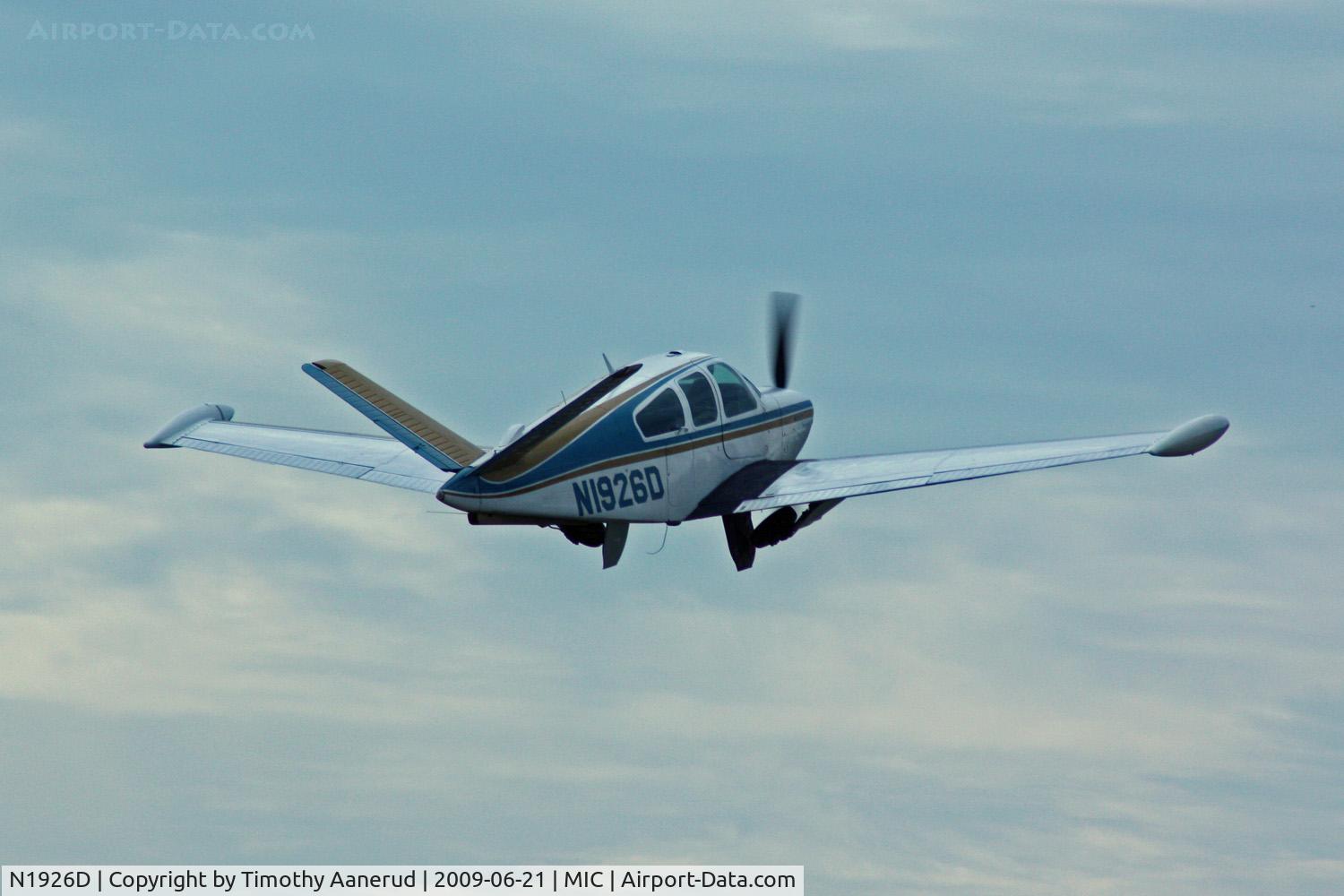 N1926D, 1956 Beech C35 Bonanza Bonanza C/N D-3198, 1956 Beech C35, c/n: D-3198