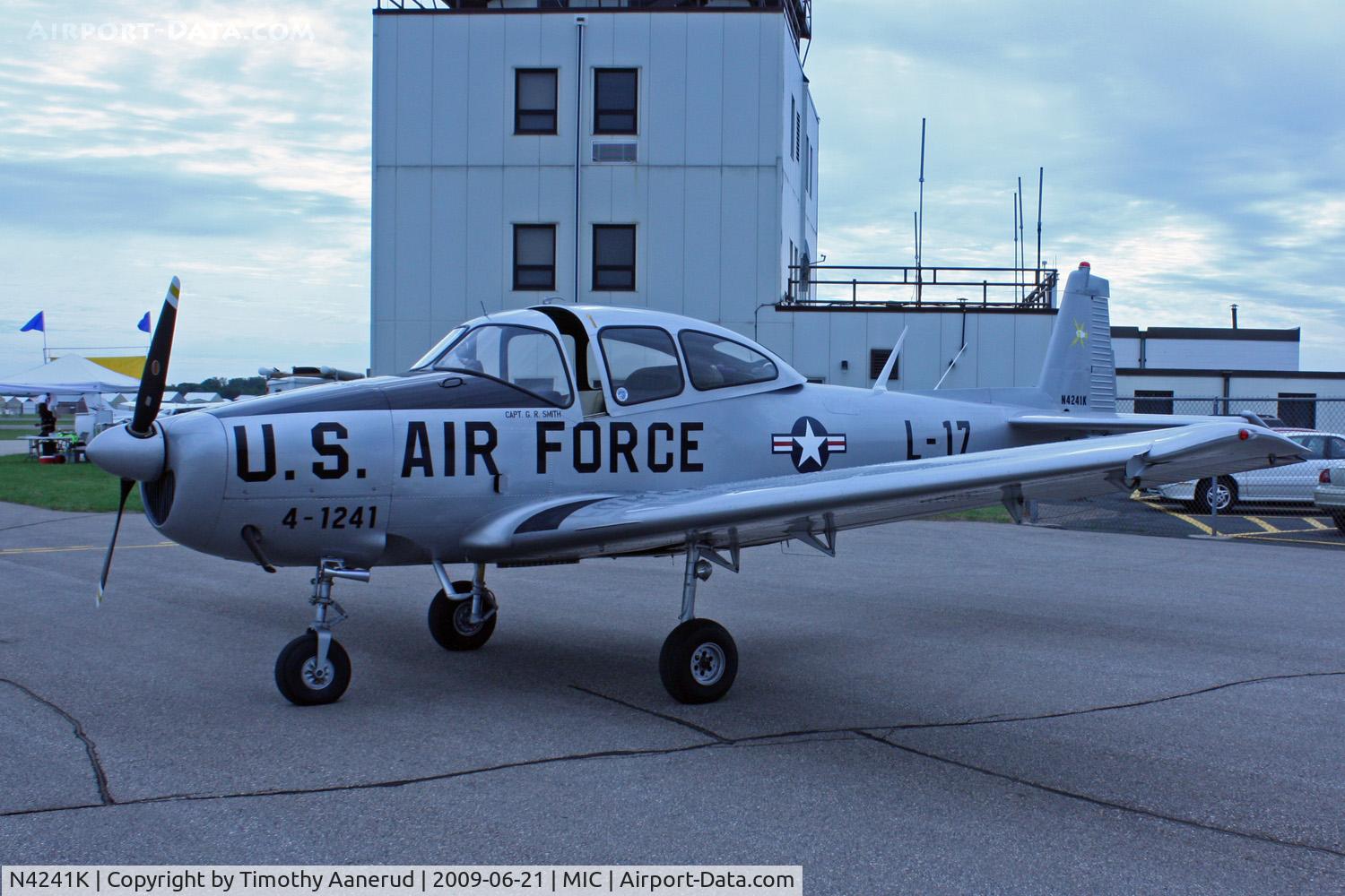 N4241K, 1948 Ryan Navion A C/N NAV-4-1241, Crystal Airport Open House 2009