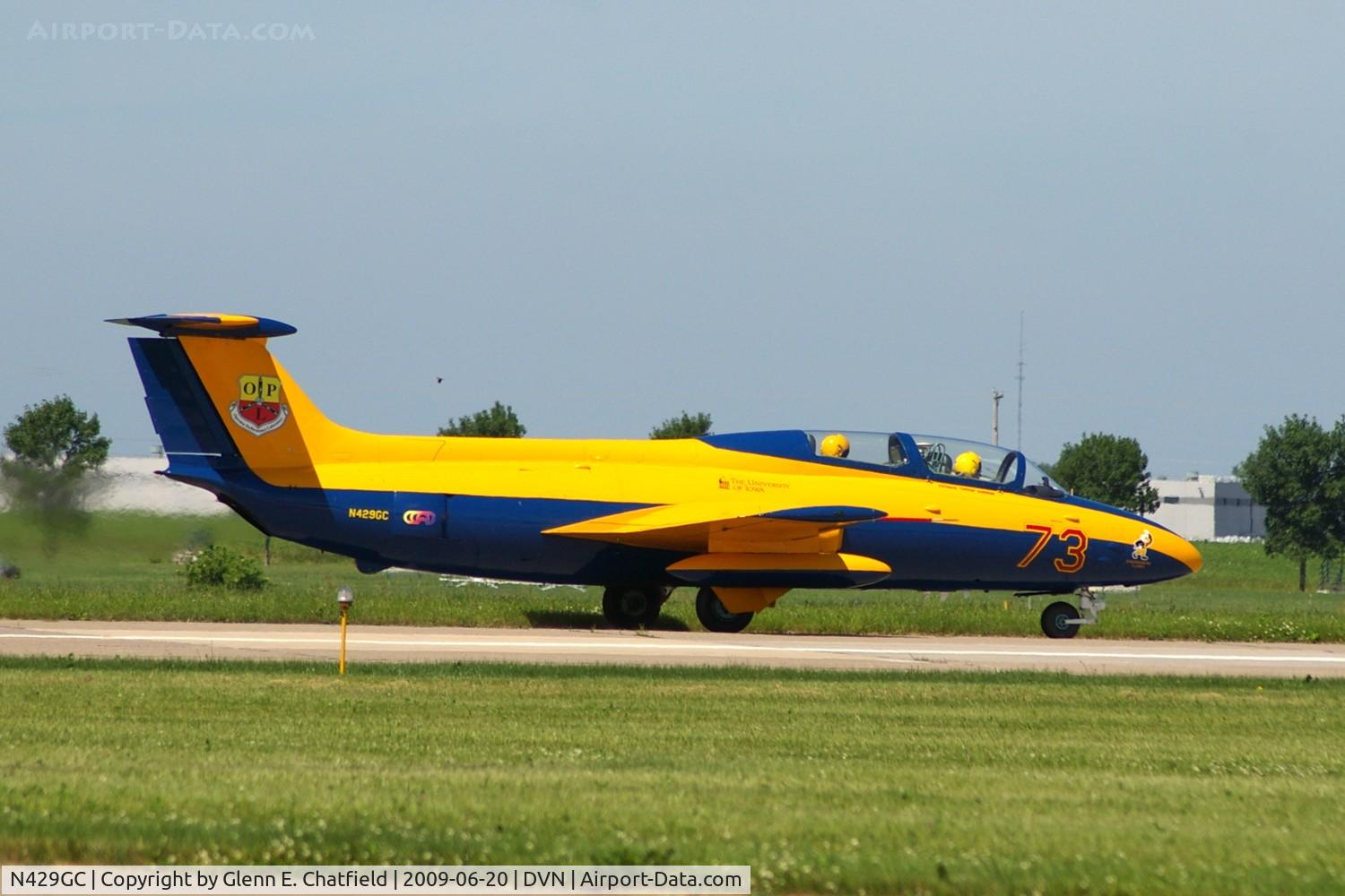 N429GC, 1964 Aero L-29 Delfin C/N 591311, Quad Cities Air Show, Belongs to the engineering department, University of Iowa