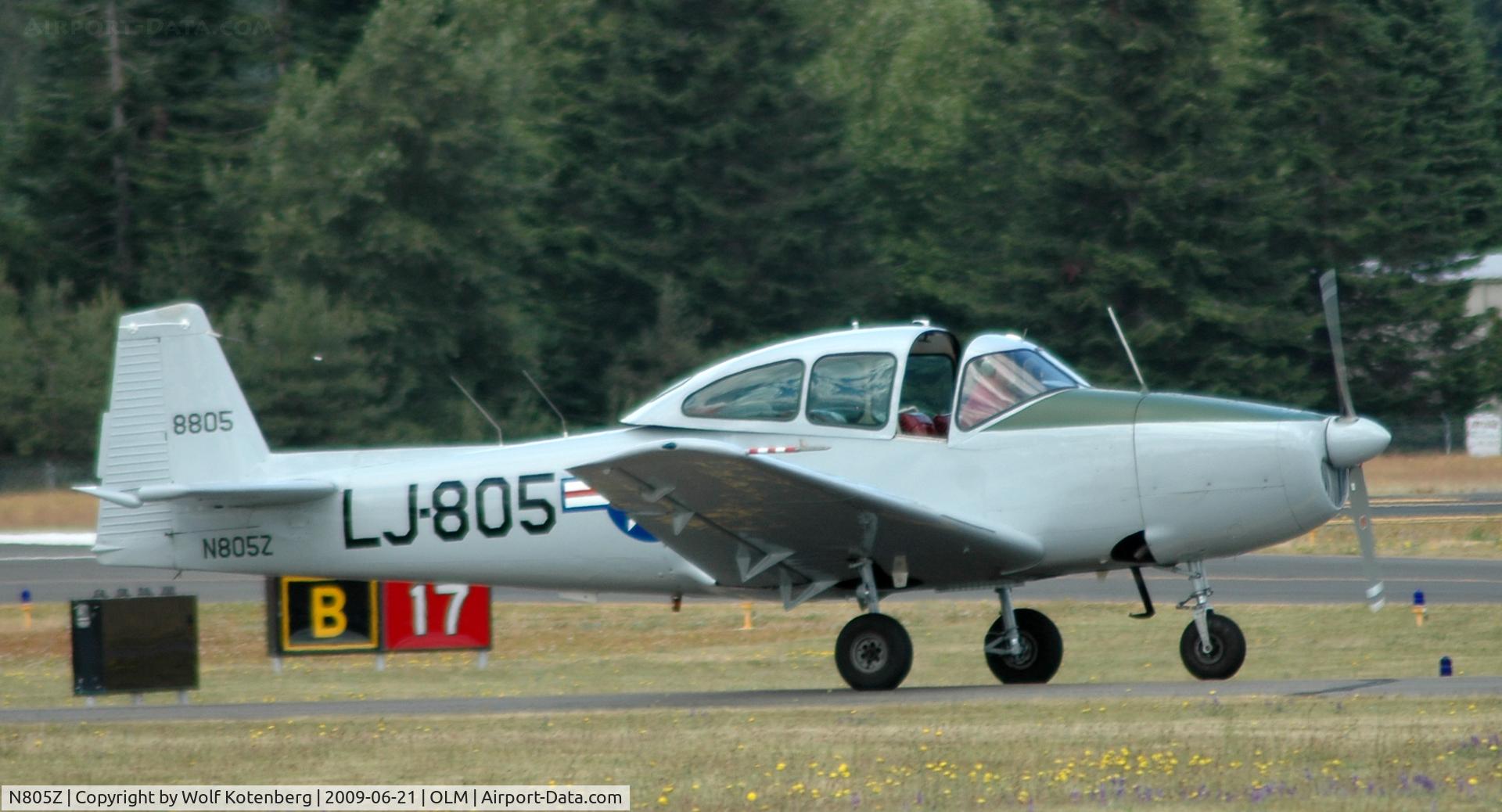 N805Z, 1948 Ryan Navion A C/N NAV-4-1721, after landing