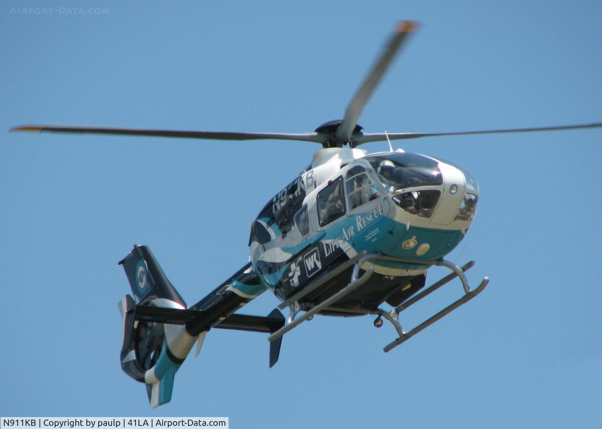 N911KB, 1997 Eurocopter EC-135P-1 C/N 0013, Landing at the Shreveport Downtown airport. (Aircraft crashed)