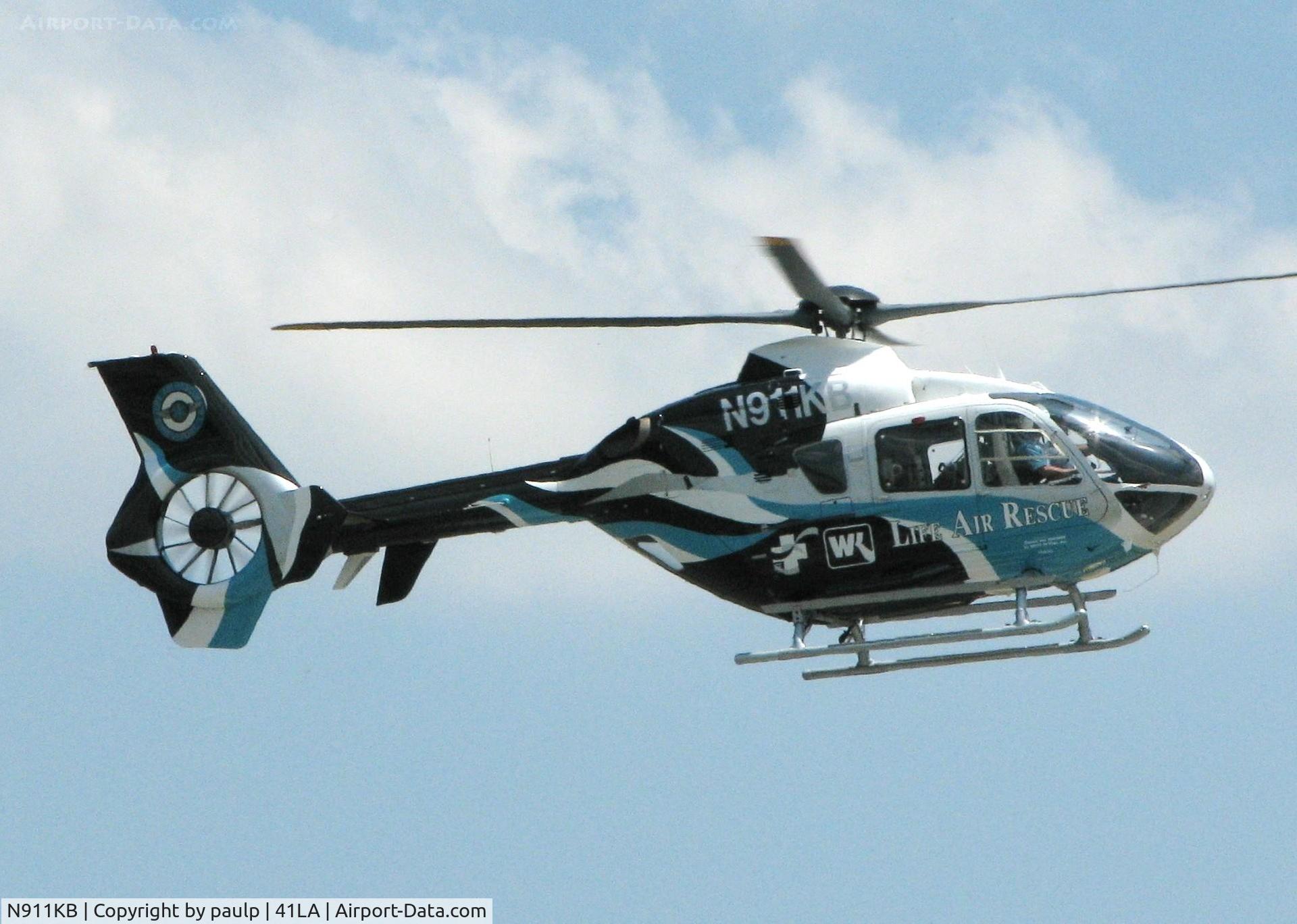 N911KB, 1997 Eurocopter EC-135P-1 C/N 0013, Landing at the Shreveport Downtown airport. (Aircraft crashed)