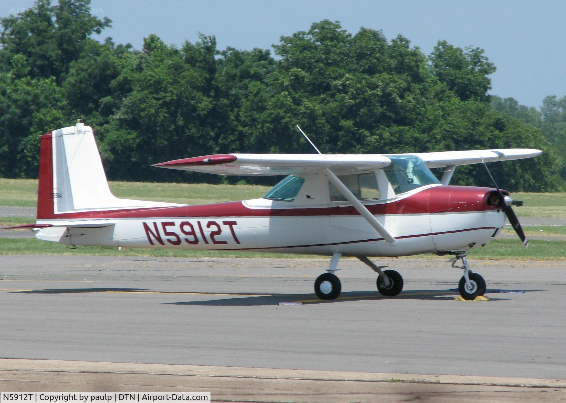 N5912T, 1964 Cessna 150D C/N 15060612, Parked at the Shreveport Downtown airport.