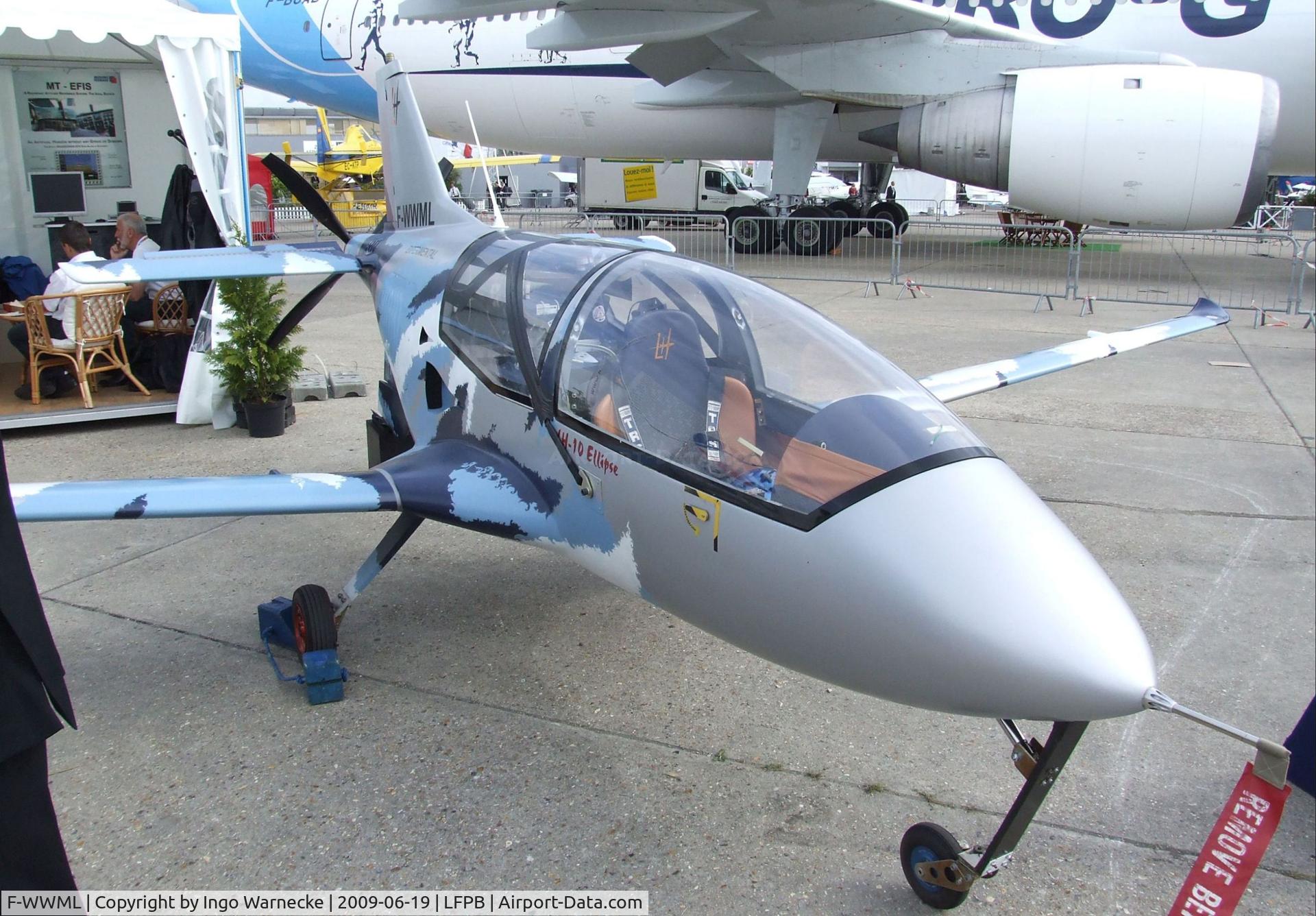 F-WWML, LH Aviation LH-10 Ellipse C/N Not found F-WWML, LH LH-10 Ellipse at the Aerosalon 2009, Paris