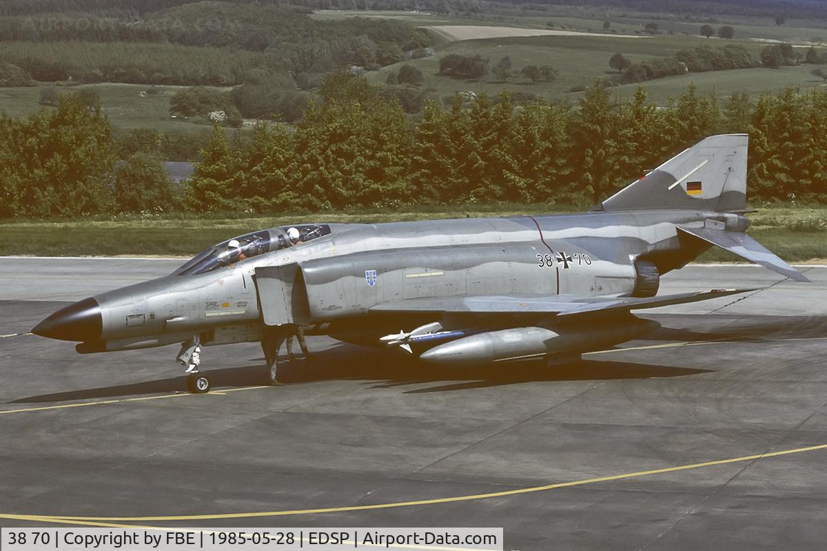 38 70, 1972 McDonnell Douglas F-4F Phantom II C/N 4788, last chance at Fliegerhorst Pferdsfeld