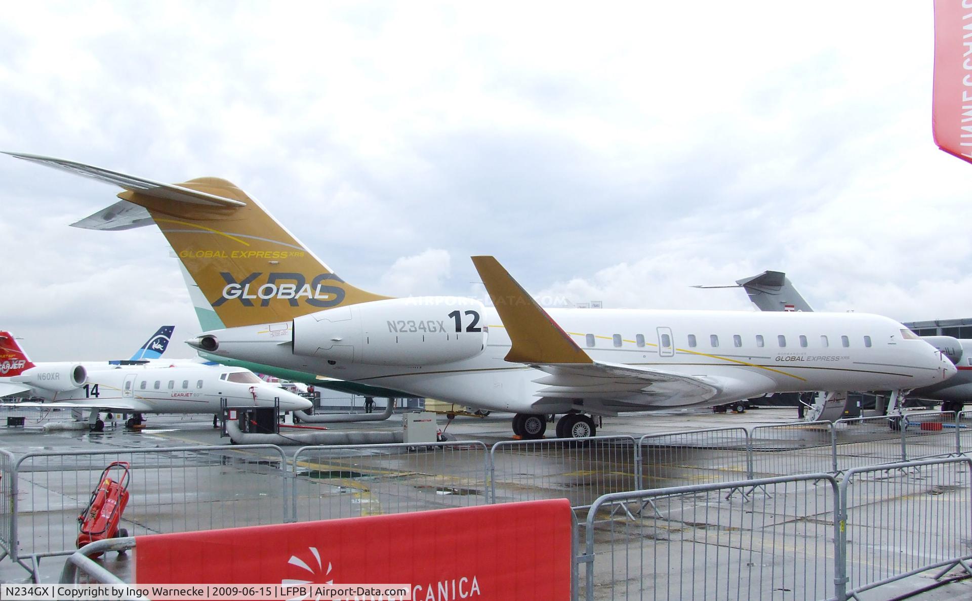 N234GX, 2007 Bombardier BD-700-1A10 Global Express XRS C/N 9234, Bombardier Global Express XRS at the Aerosalon 2009, Paris