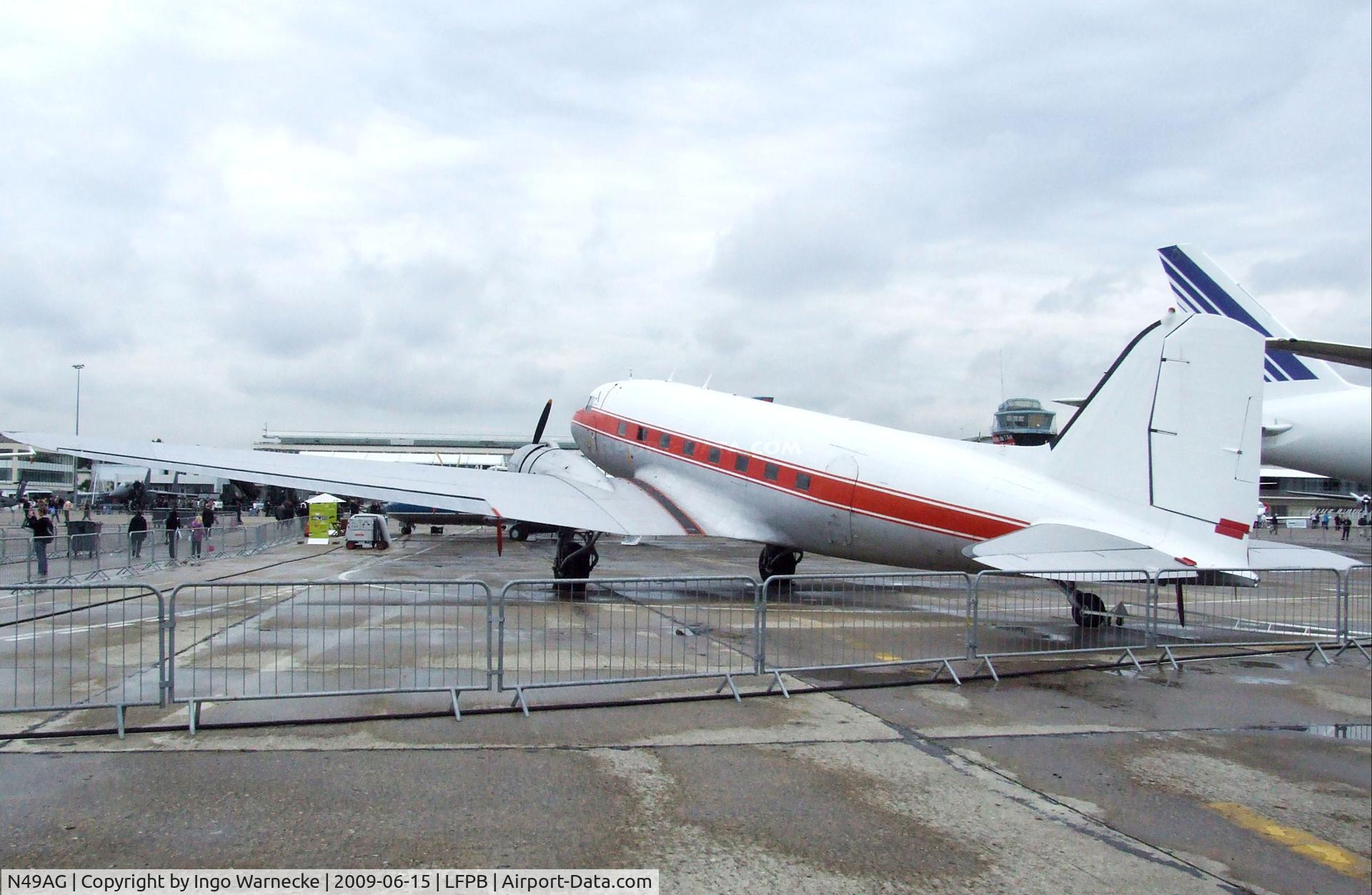 N49AG, 1943 Douglas DC-3A C/N 11737, Douglas DC-3A at the Aerosalon 2009, Paris