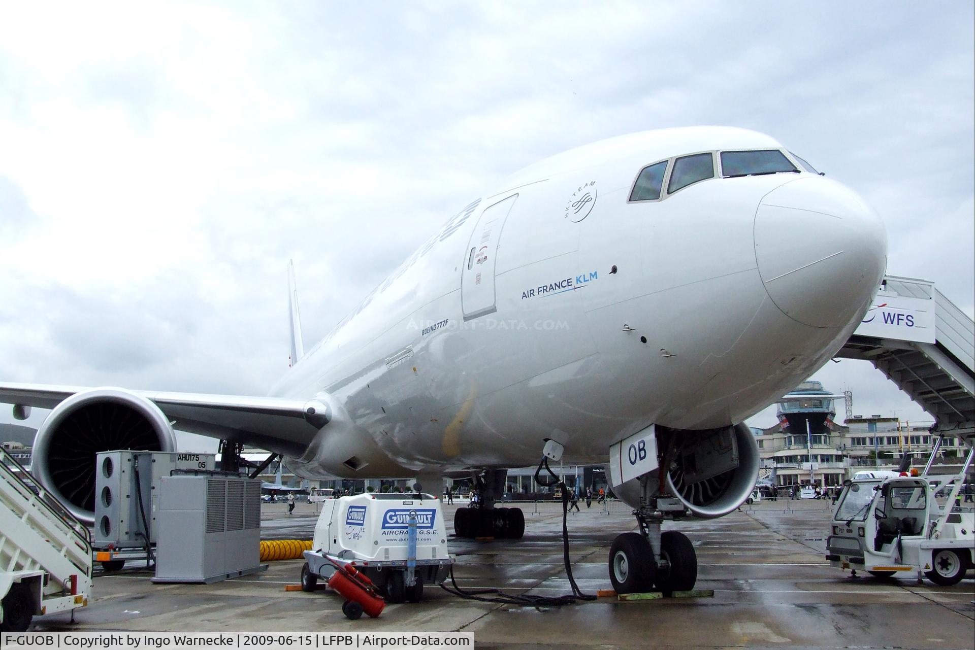 F-GUOB, 2008 Boeing 777-F28 C/N 32965, Boeing 777-F28 of Air France Cargo at the Aerosalon 2009, Paris