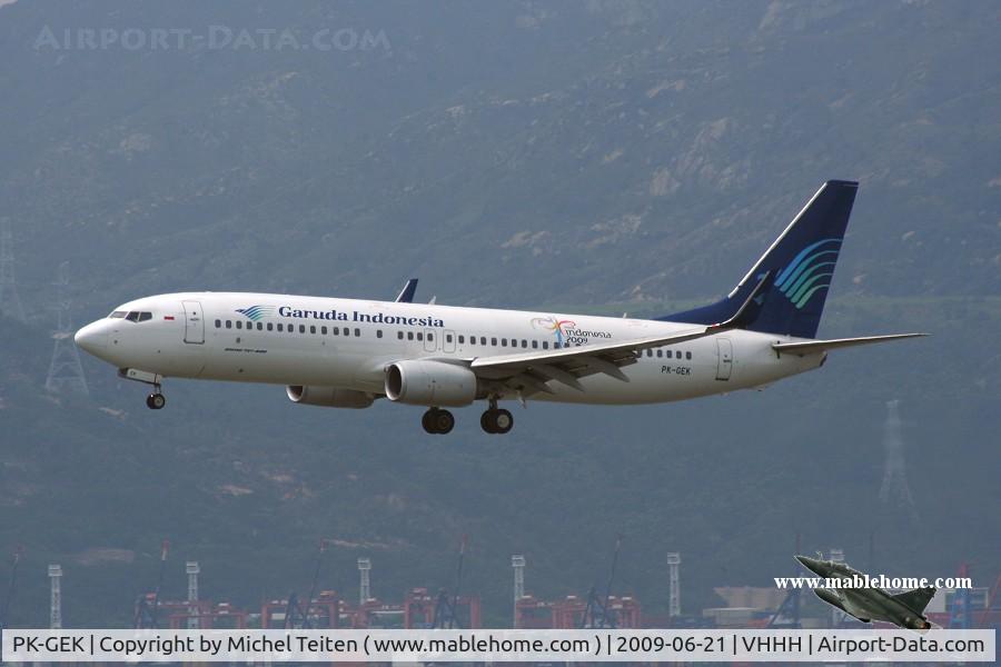 PK-GEK, 2001 Boeing 737-86J C/N 30568, Garuda